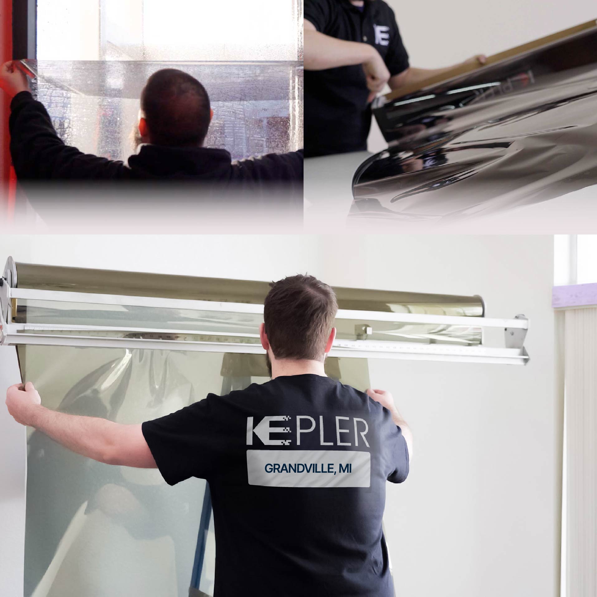 Kepler Specialist Installing Anti-Graffiti Film in Grandville, Michigan