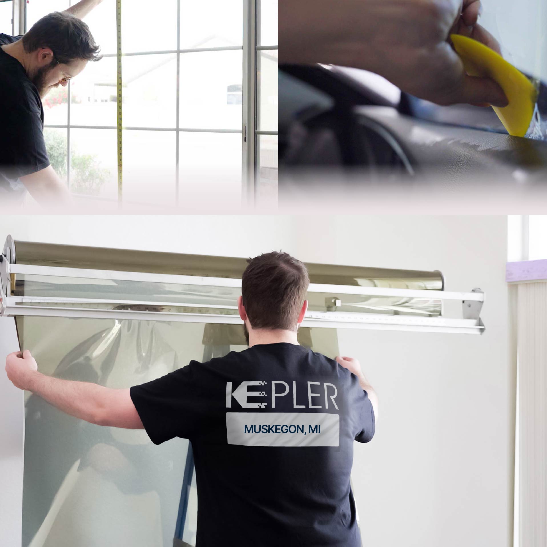 Kepler Specialist Installing Anti-Graffiti Film in Muskegon, Michigan