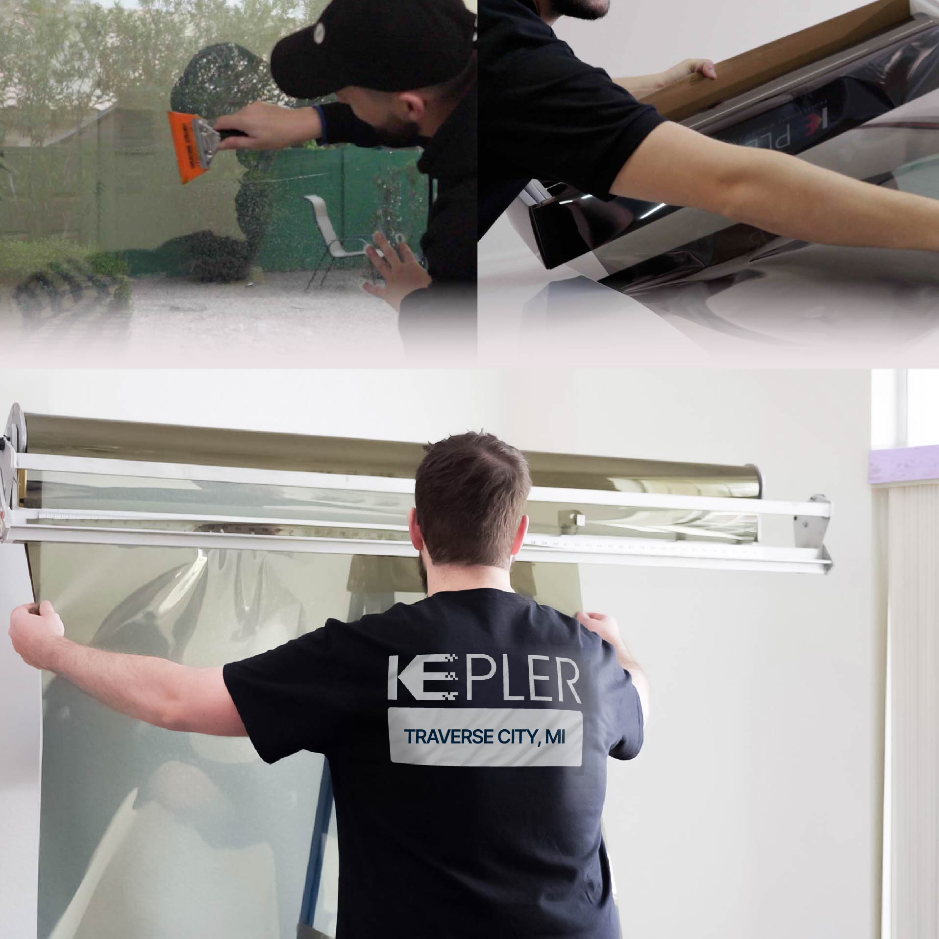 Kepler Specialist Installing Anti-Graffiti Film in Traverse City, Michigan