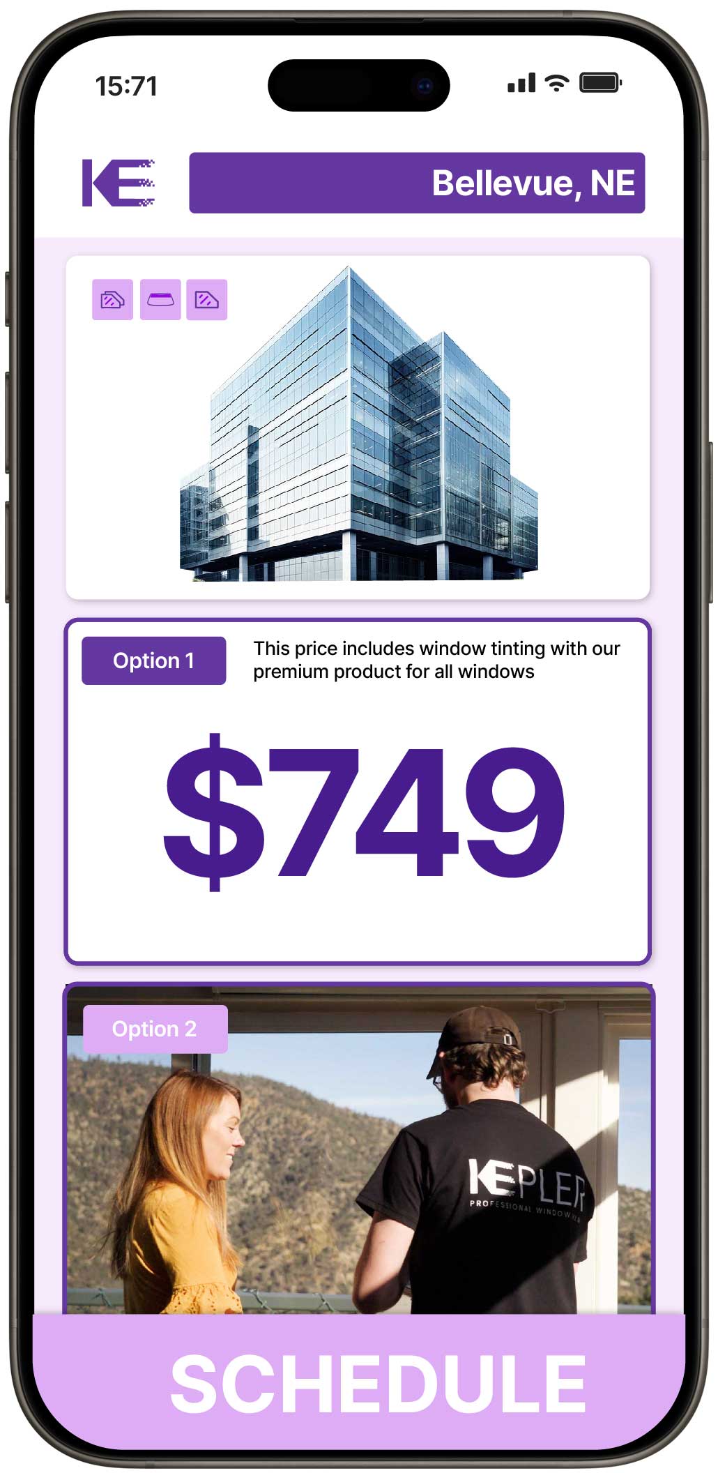 View Affordable Safety and Security Window Film Prices in Bellevue, Nebraska