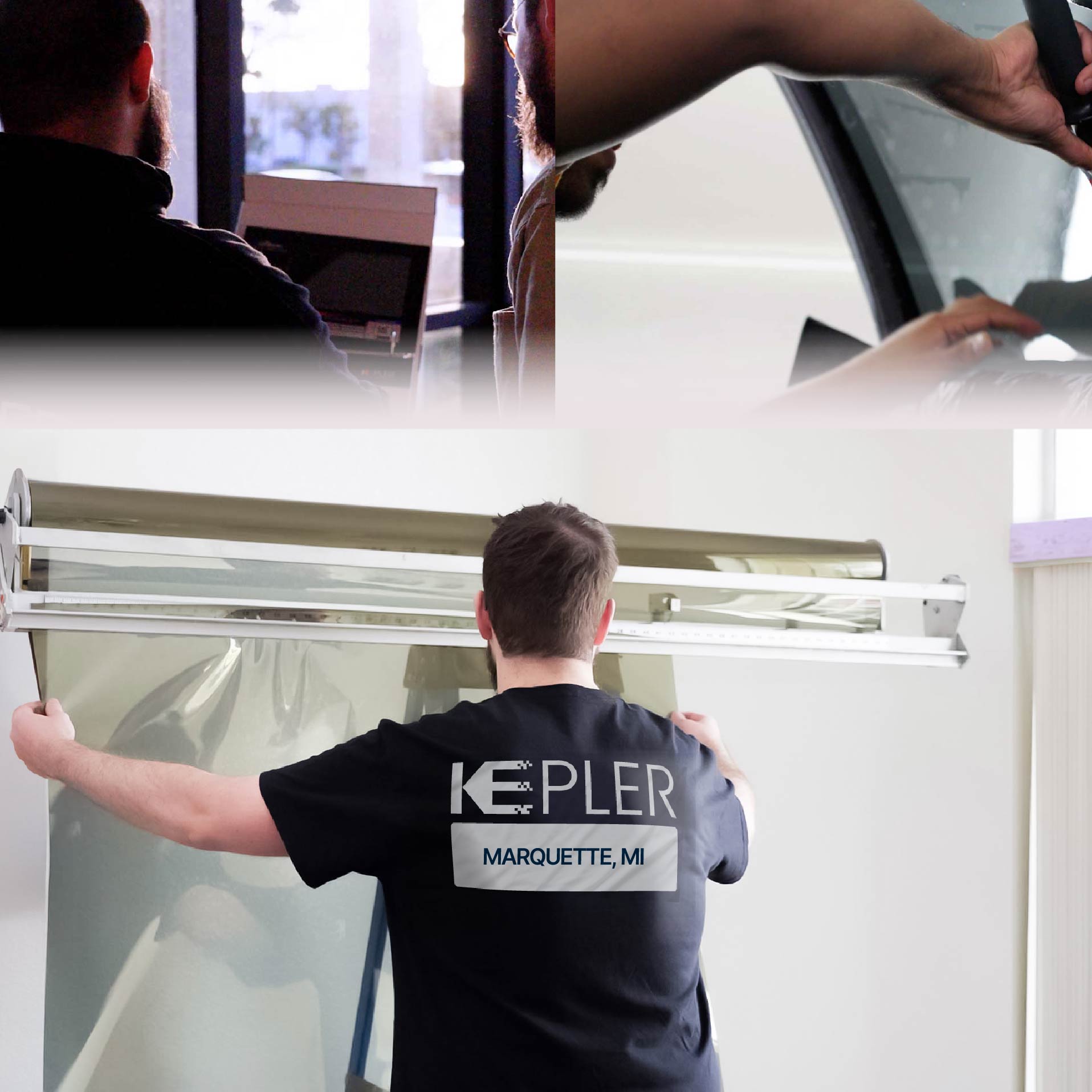 Kepler Specialist Installing Anti-Graffiti Film in Marquette, Michigan