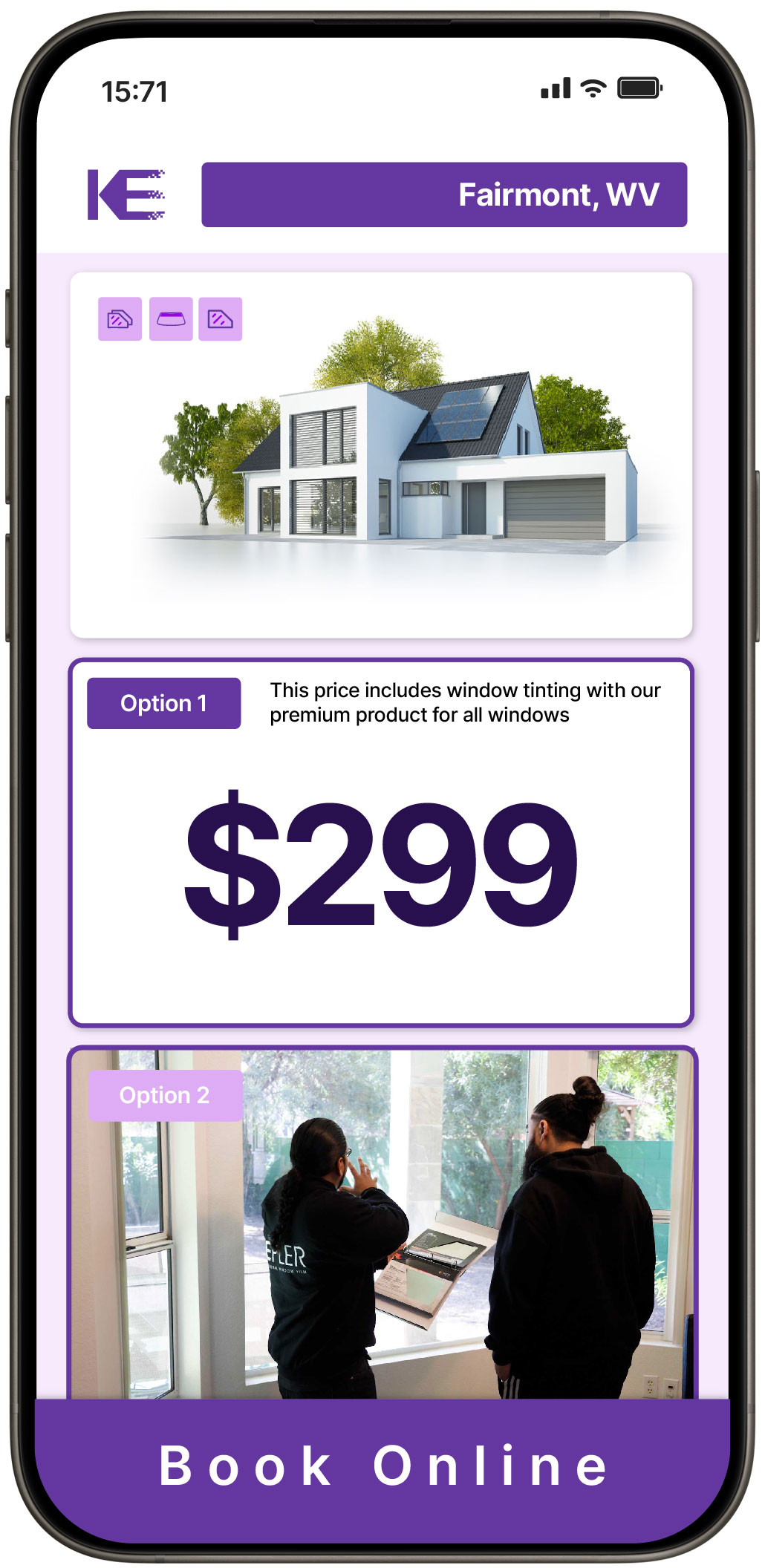 View Competitive Home Window Tinting Costs in Fairmont, West Virginia