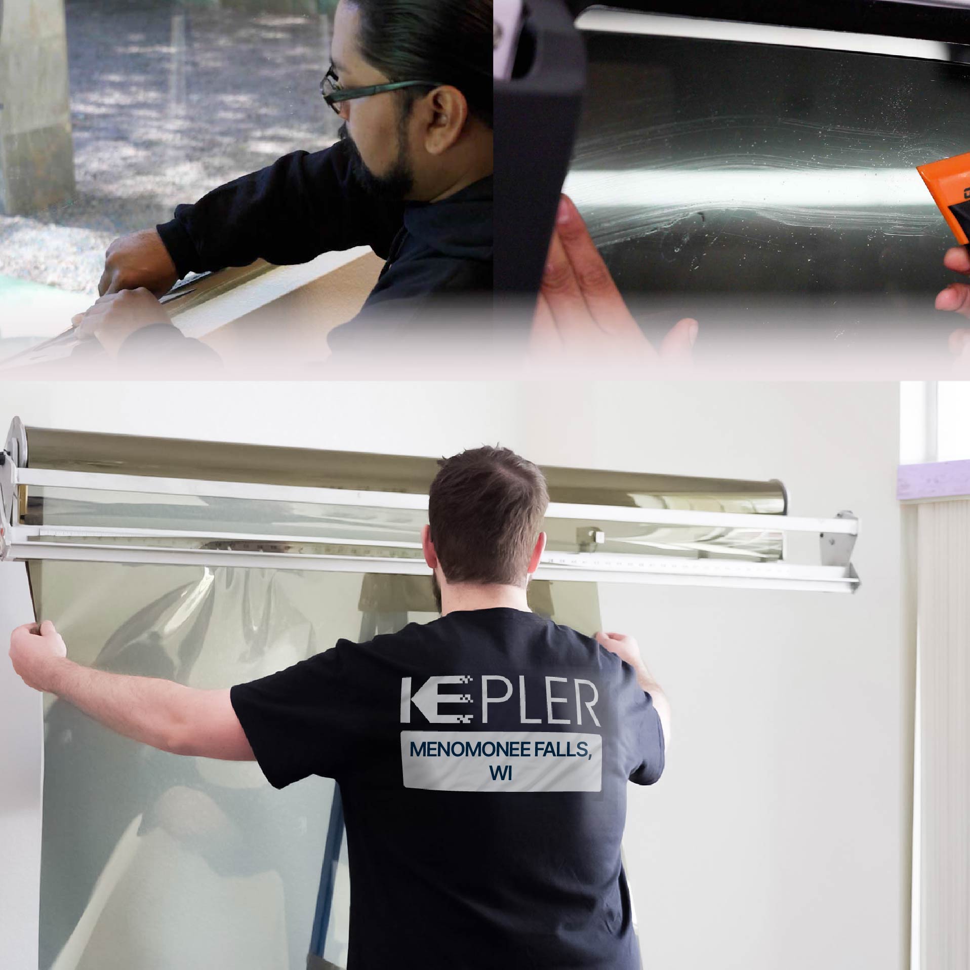 Kepler Specialist Installing Anti-Graffiti Film in Menomonee Falls, Wisconsin