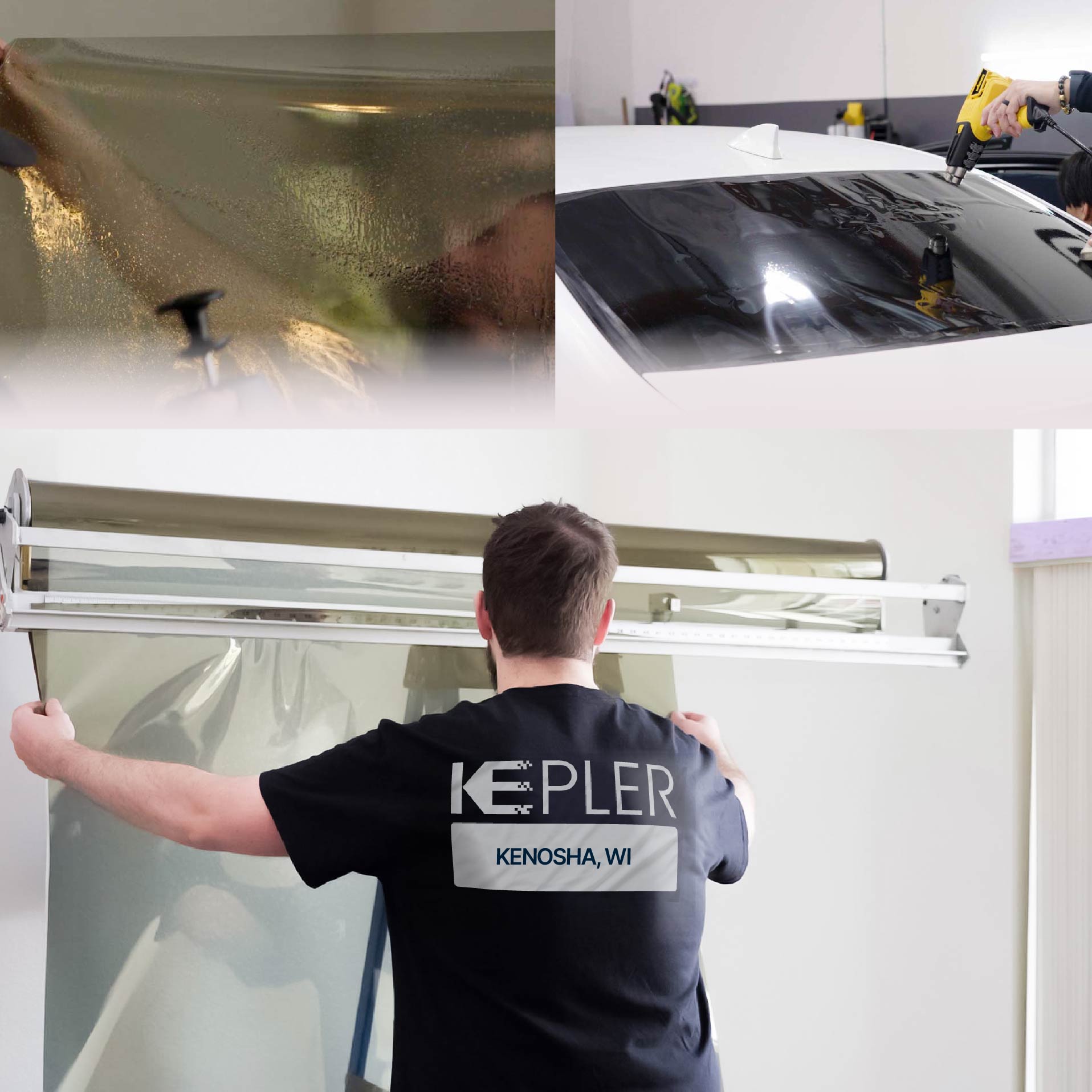 Kepler Specialist Installing Anti-Graffiti Film in Kenosha, Wisconsin