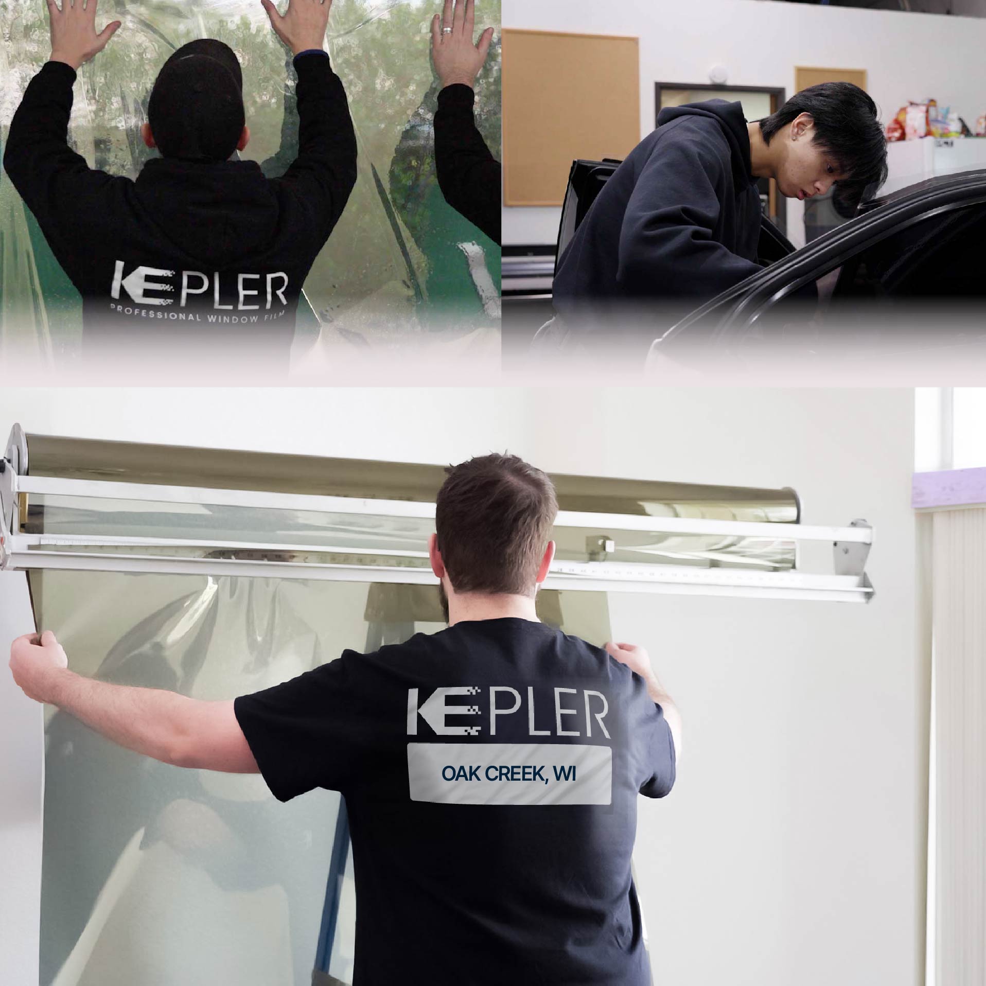 Kepler Specialist Installing Anti-Graffiti Film in Oak Creek, Wisconsin