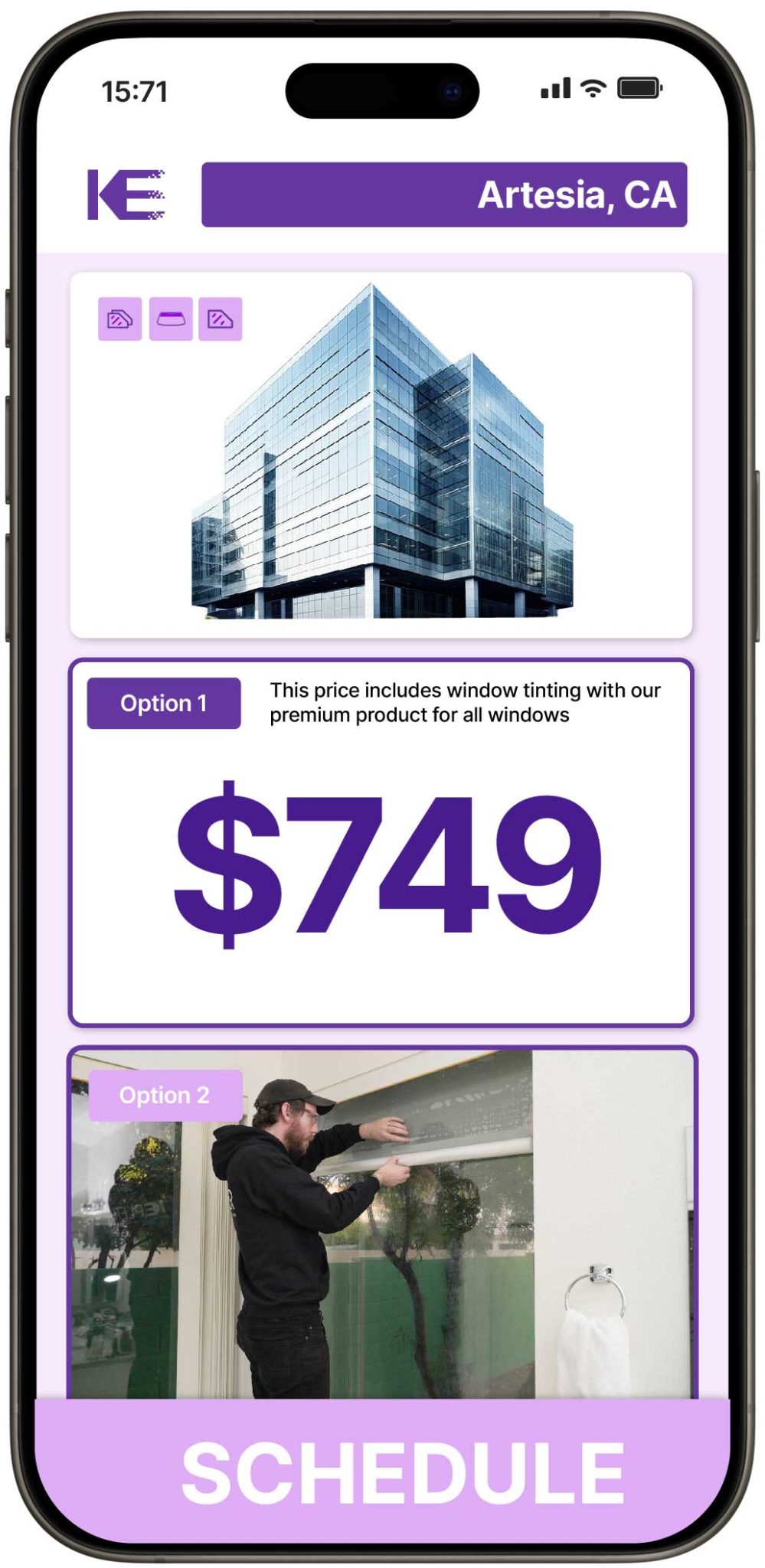 View Affordable Commercial Window Tinting Rates in Artesia, California