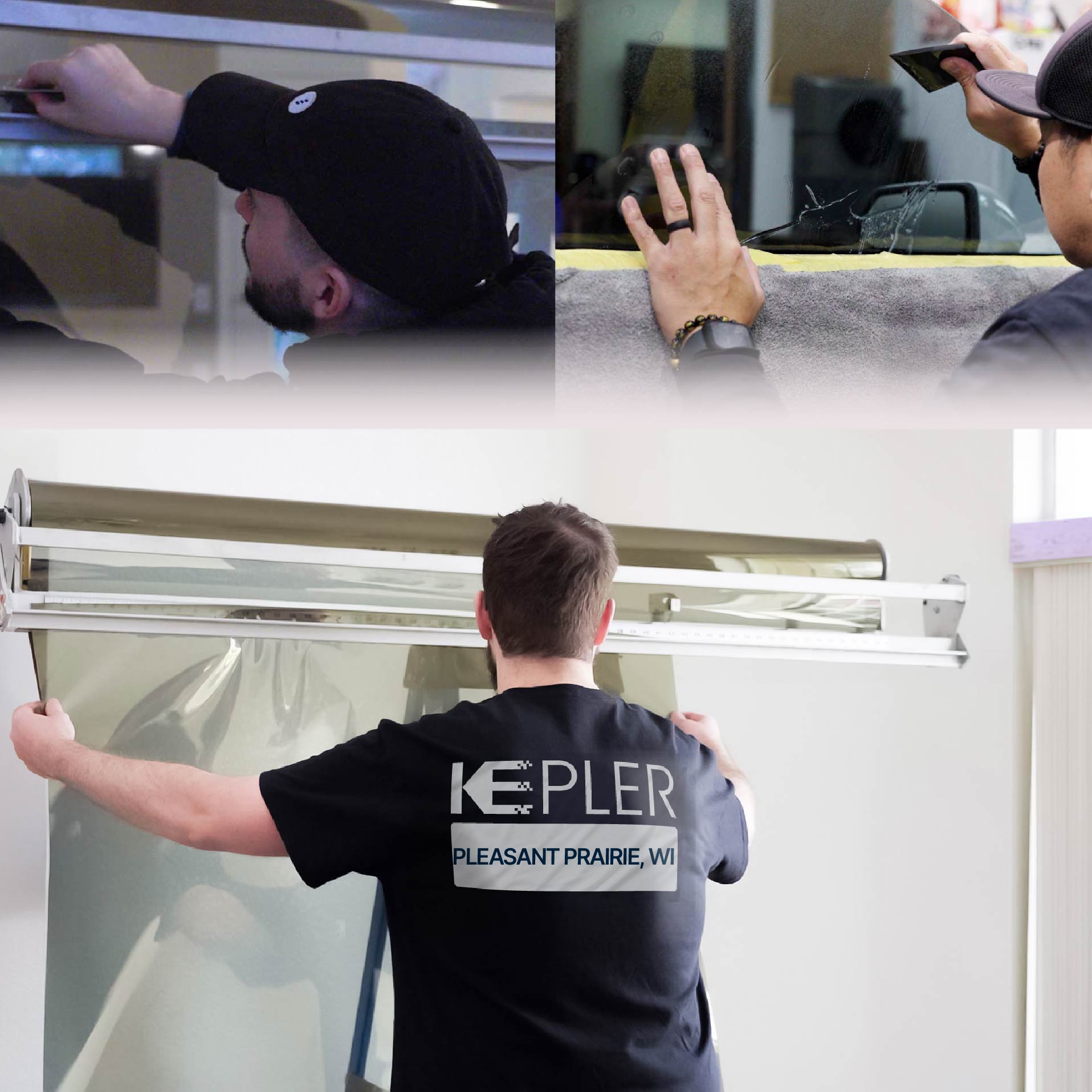 Kepler Specialist Installing Anti-Graffiti Film in Pleasant Prairie, Wisconsin