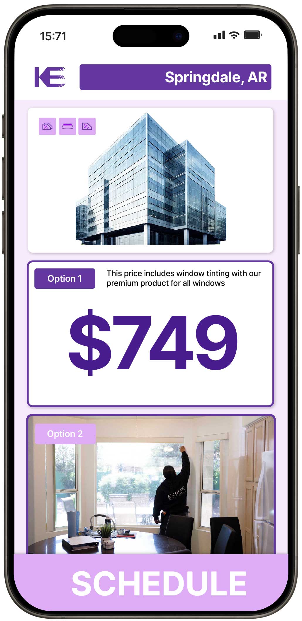View Competitive Safety and Security Window Film Prices in Springdale, Arkansas