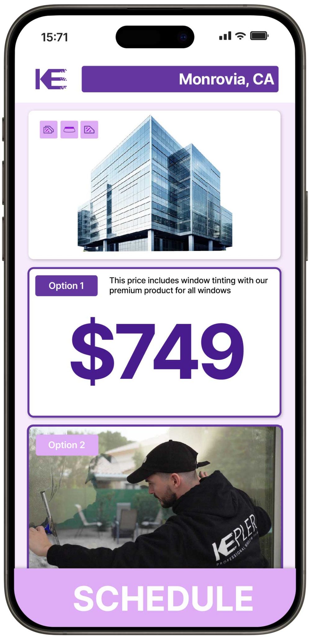 View Reasonable Commercial Window Tinting Prices in Monrovia, California