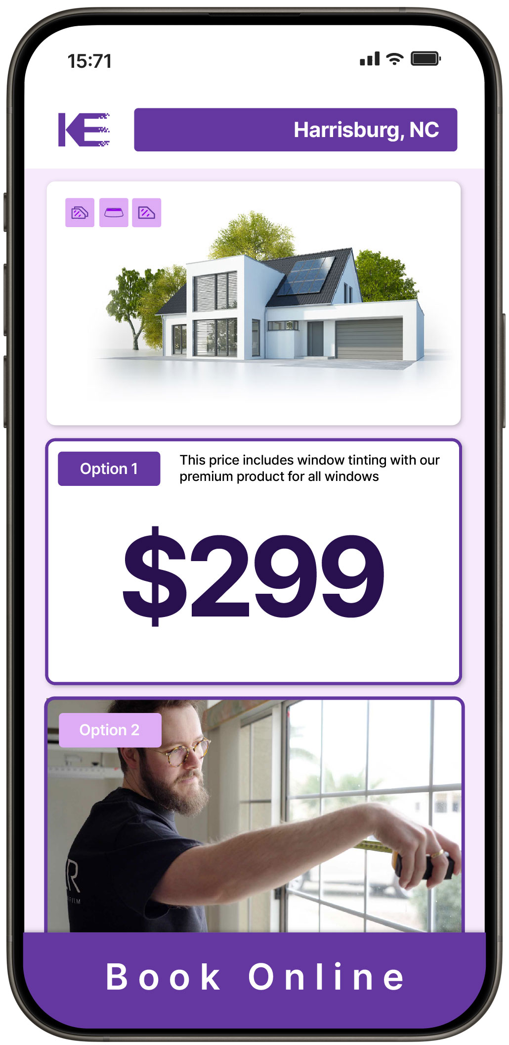 View Affordable Home Window Tinting Rates in Harrisburg, North Carolina