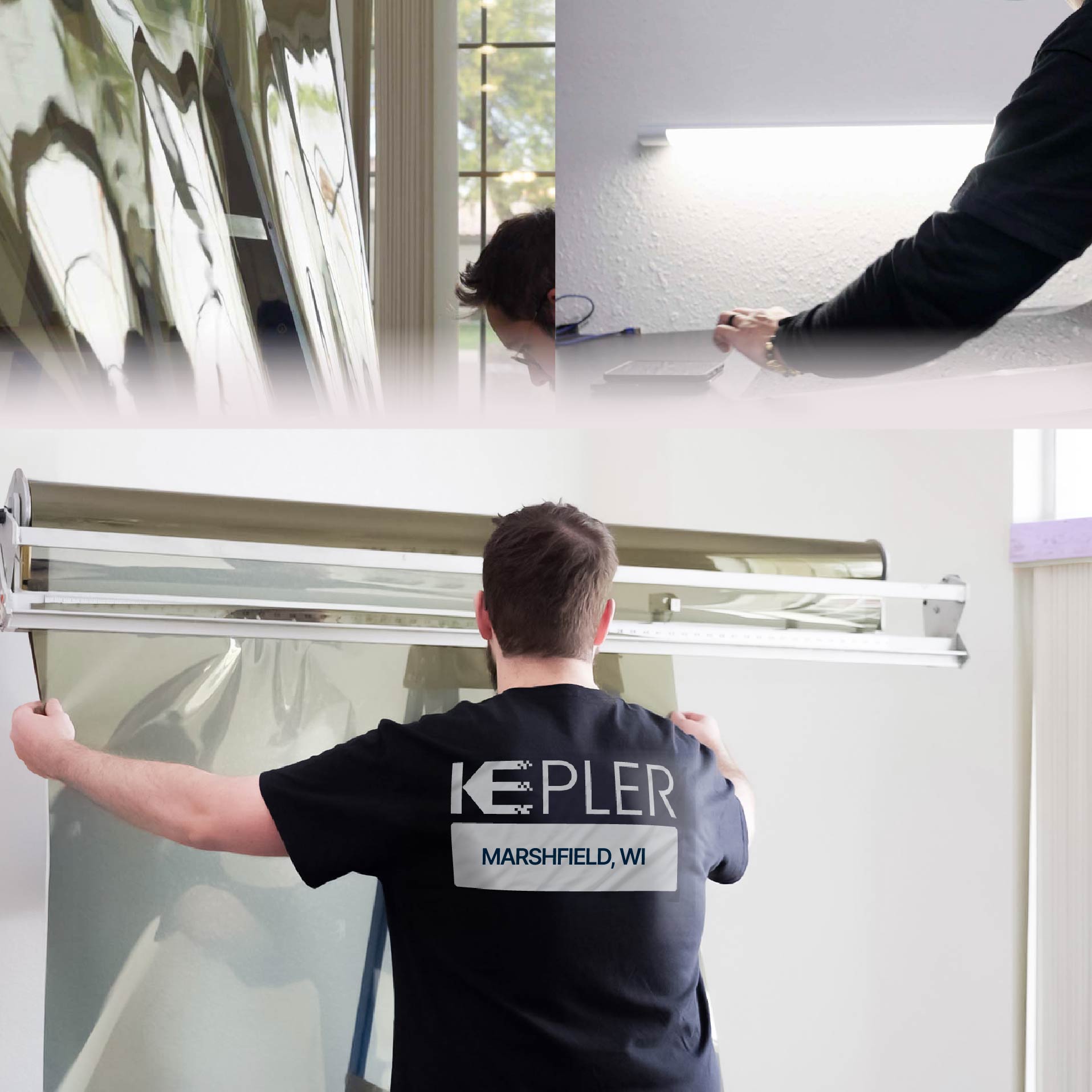 Kepler Specialist Installing Anti-Graffiti Film in Marshfield, Wisconsin