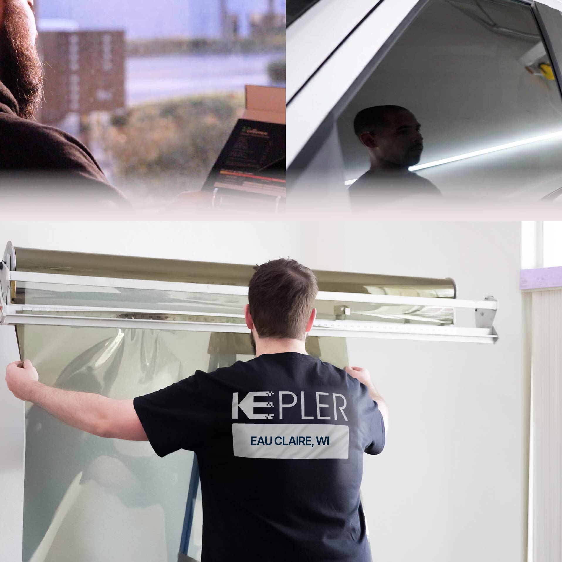 Kepler Specialist Installing Anti-Graffiti Film in Eau Claire, Wisconsin