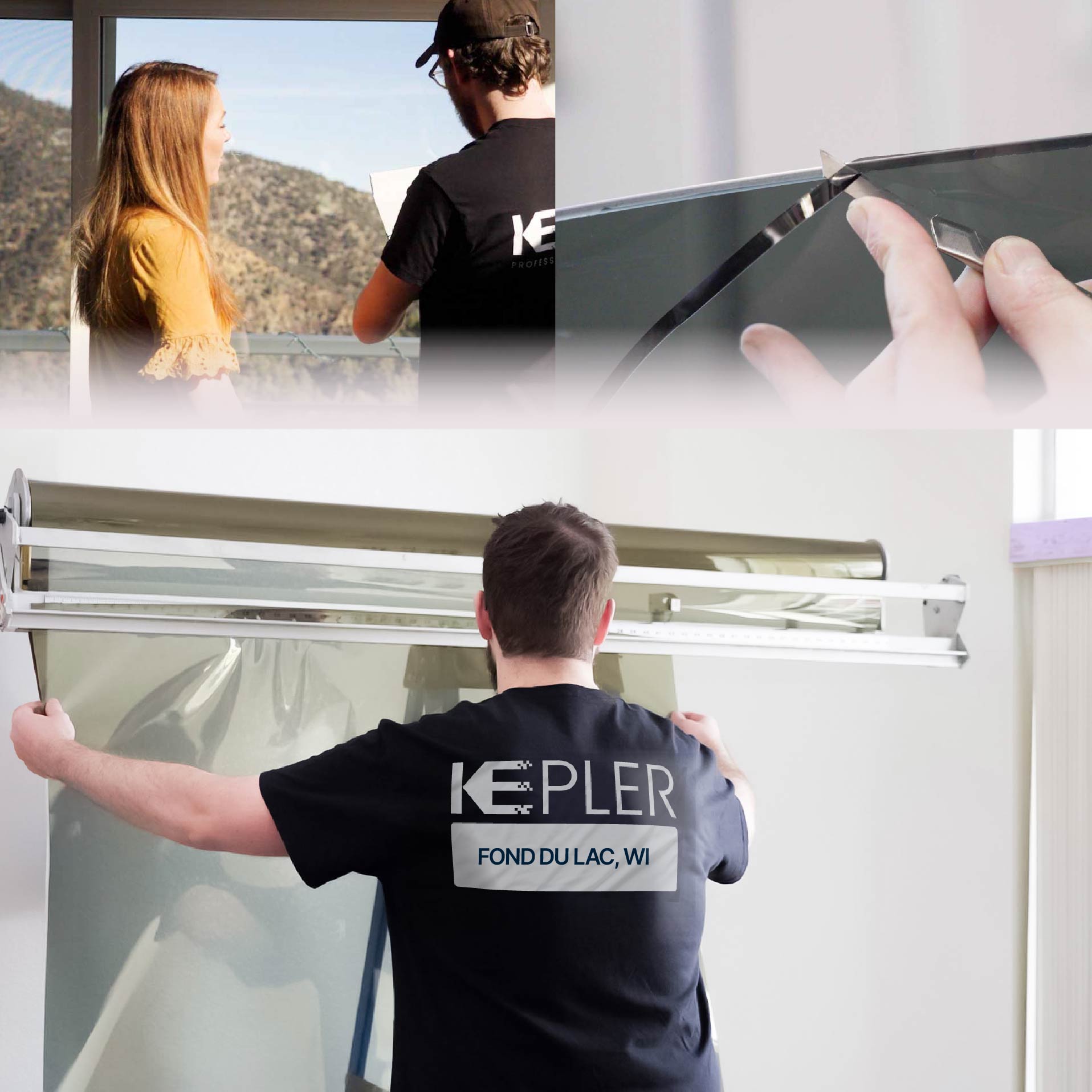Kepler Specialist Installing Anti-Graffiti Film in Fond du Lac, Wisconsin