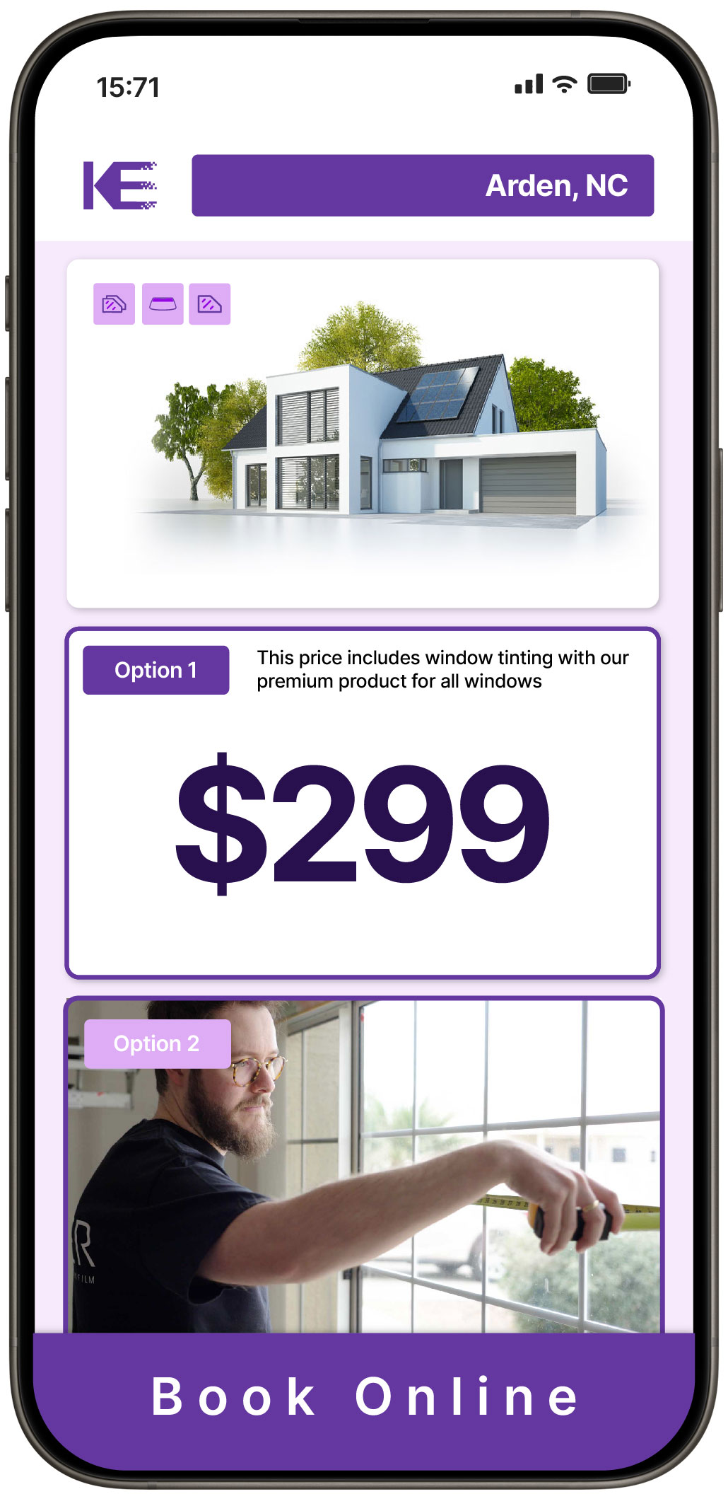 View Competitive Home Window Tinting Rates in Arden, North Carolina