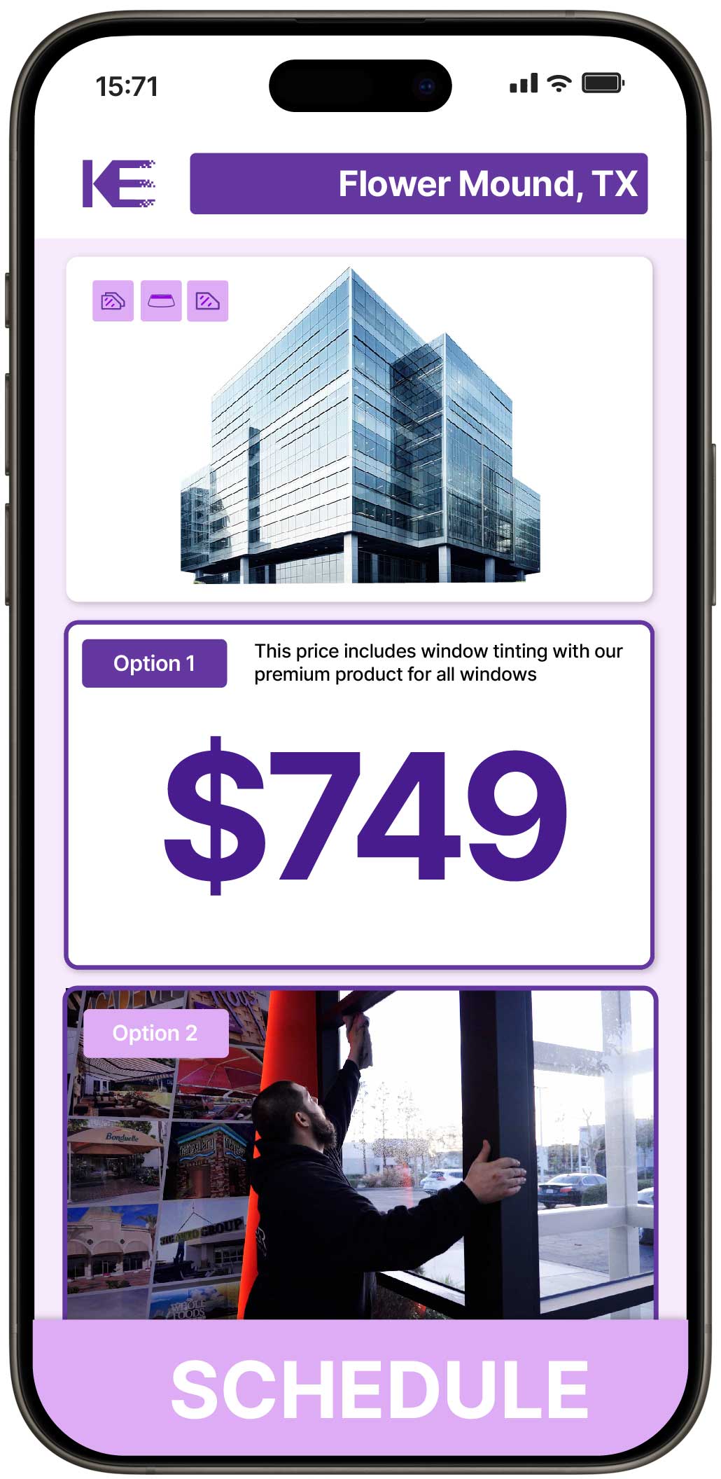 View Competitive Safety and Security Window Film Prices in Flower Mound, Texas