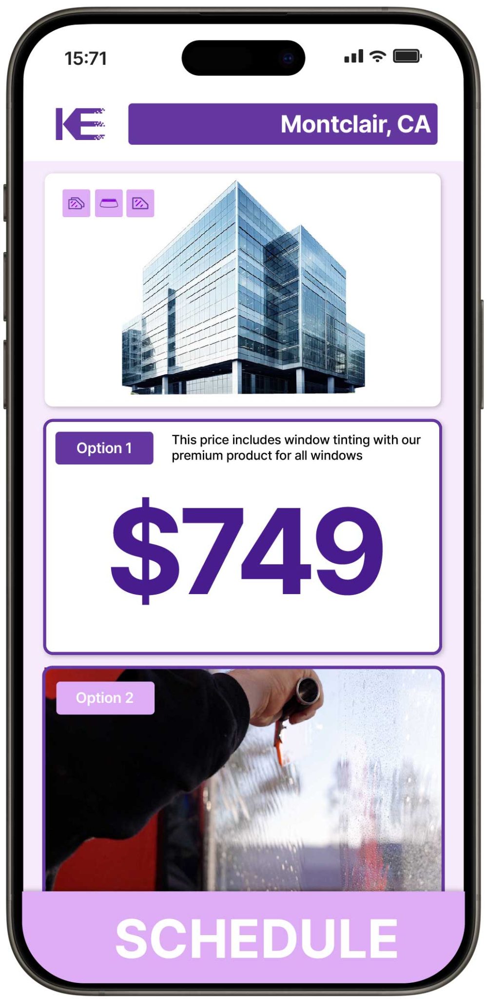 View Competitive Commercial Window Tinting Prices in Montclair, California
