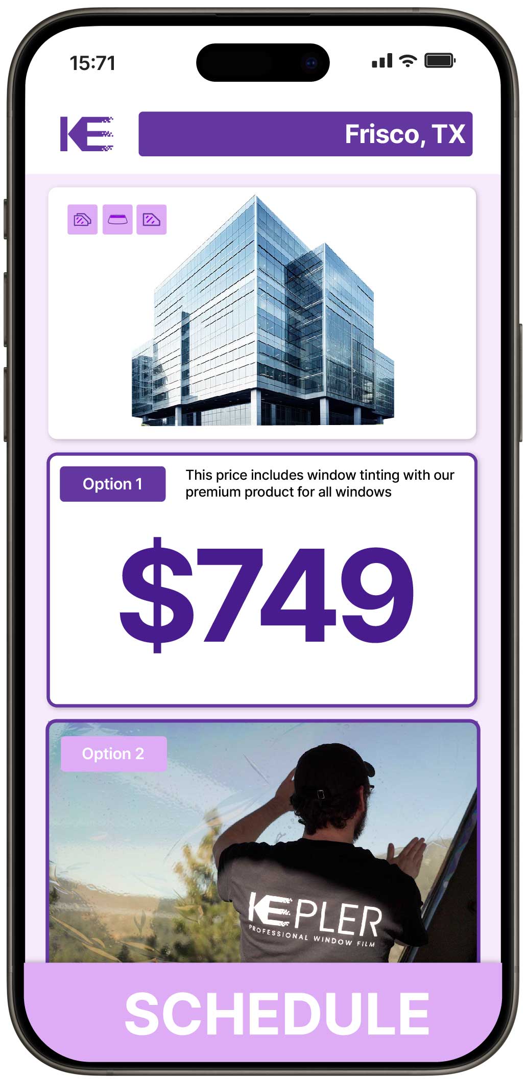 View Competitive Safety and Security Window Film Costs in Frisco, Texas