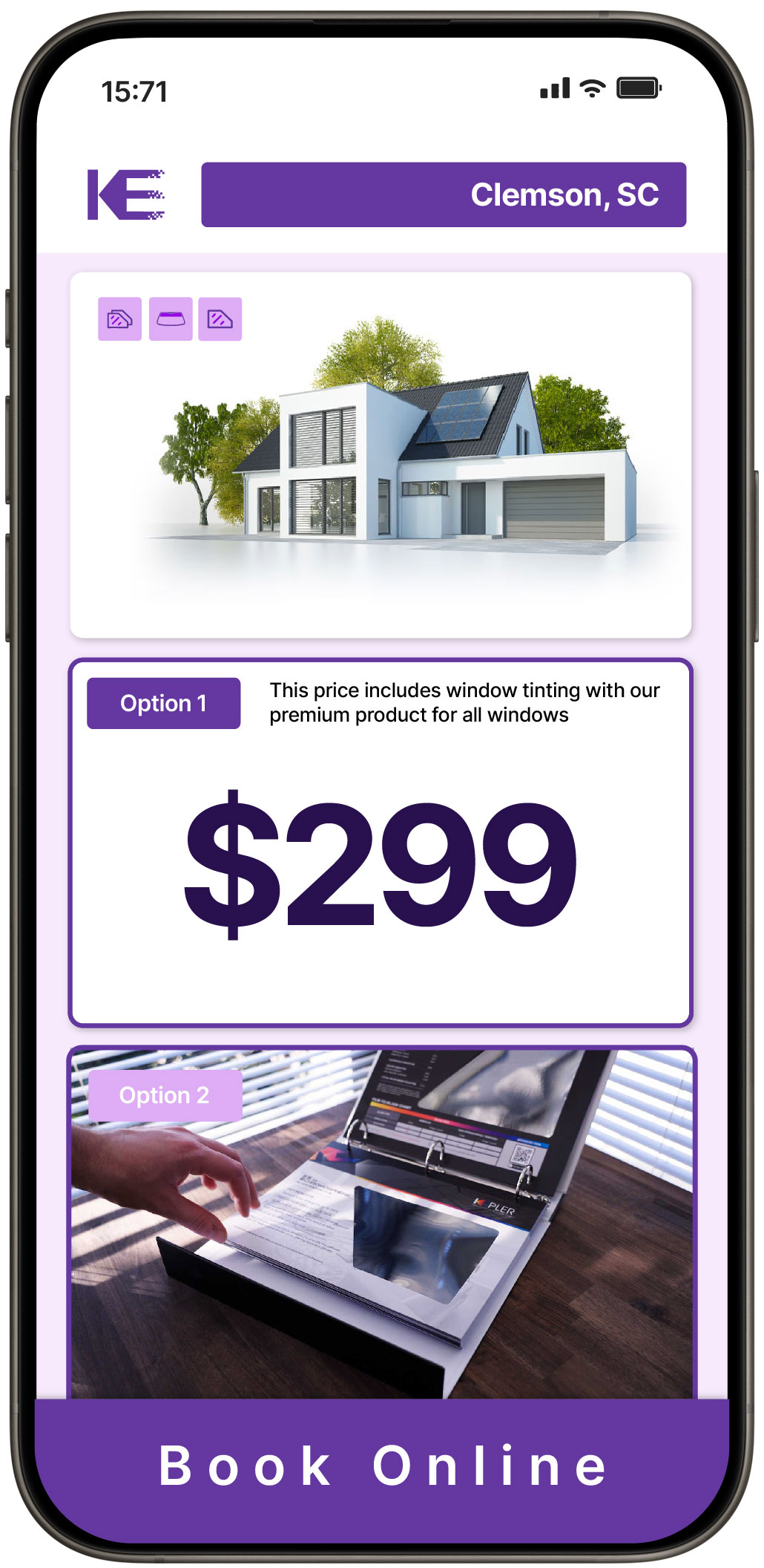 View Competitive Home Window Tinting Costs in Clemson, South Carolina