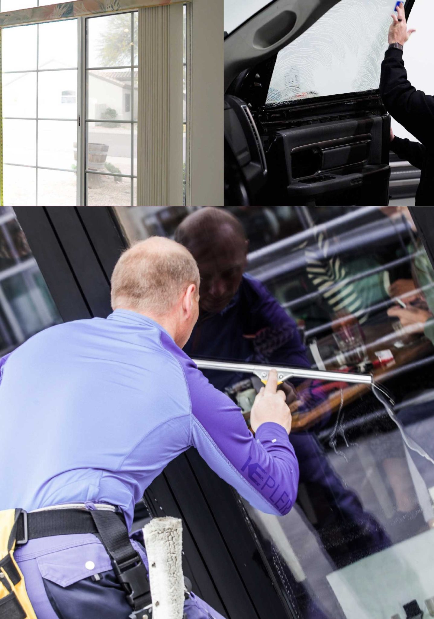 Kepler Expert Applying Anti-Graffiti Window Film to a Savage Shop Front