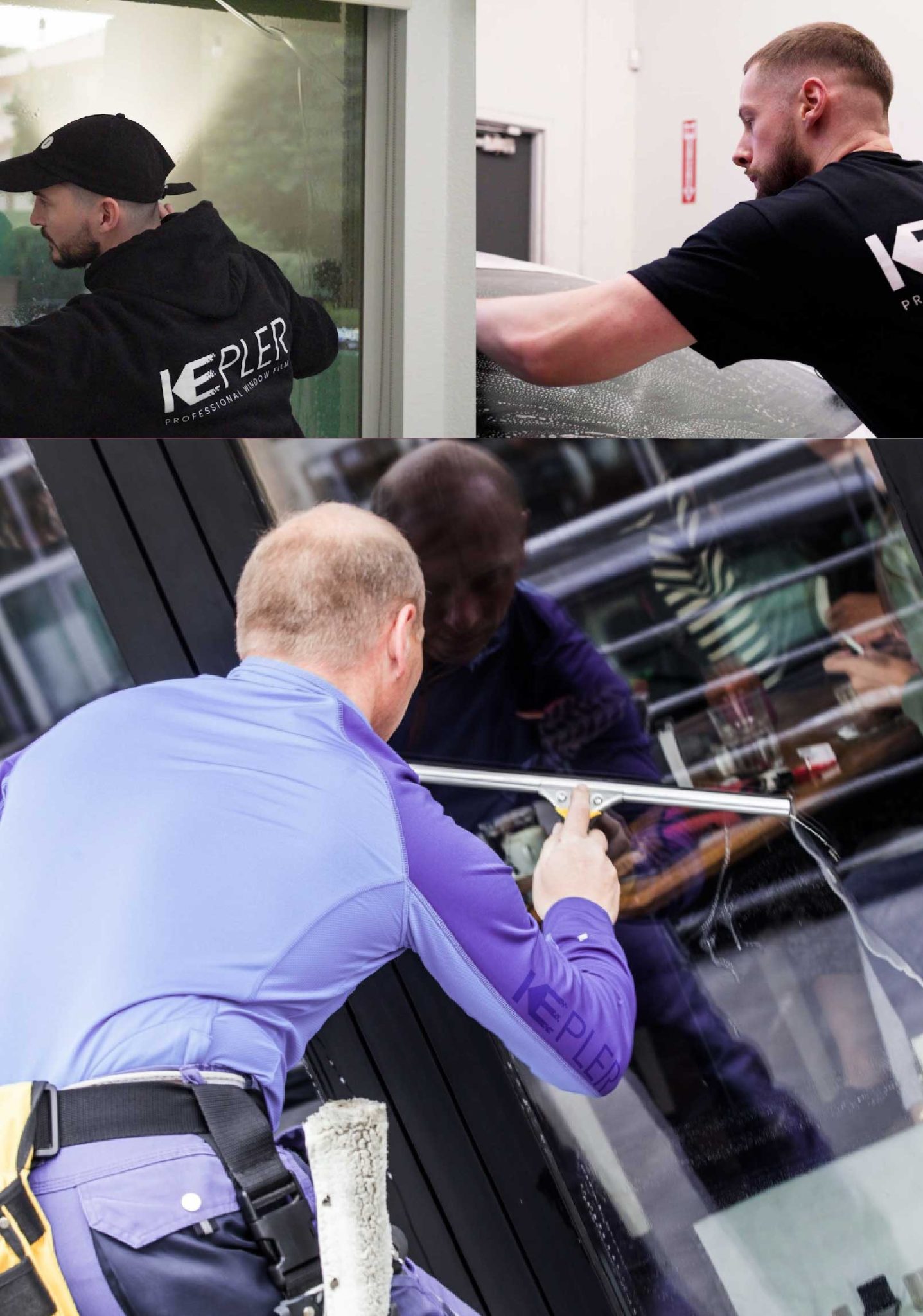 Kepler Professional Applying Anti-Graffiti Window Film to a Willmar Shop Front
