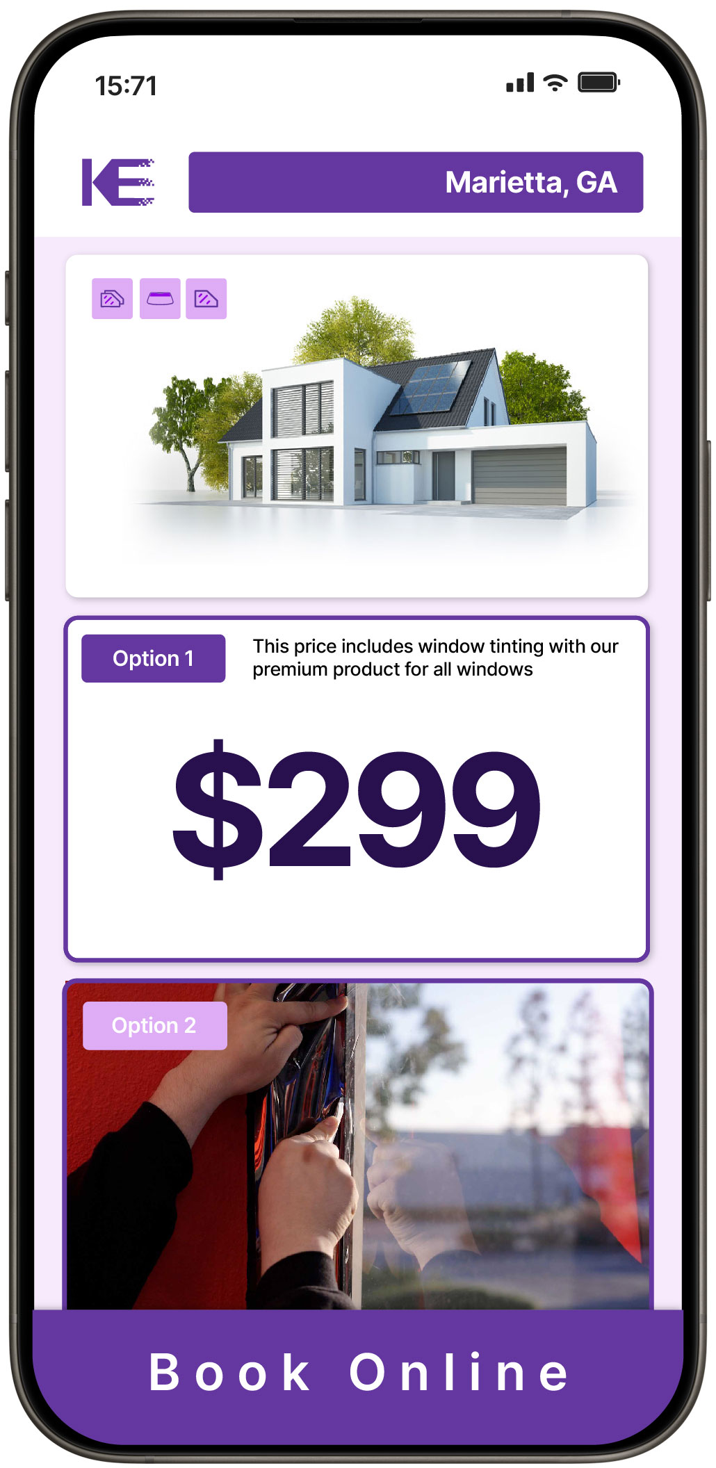 View Reasonable Home Window Tinting Prices in Marietta, Georgia