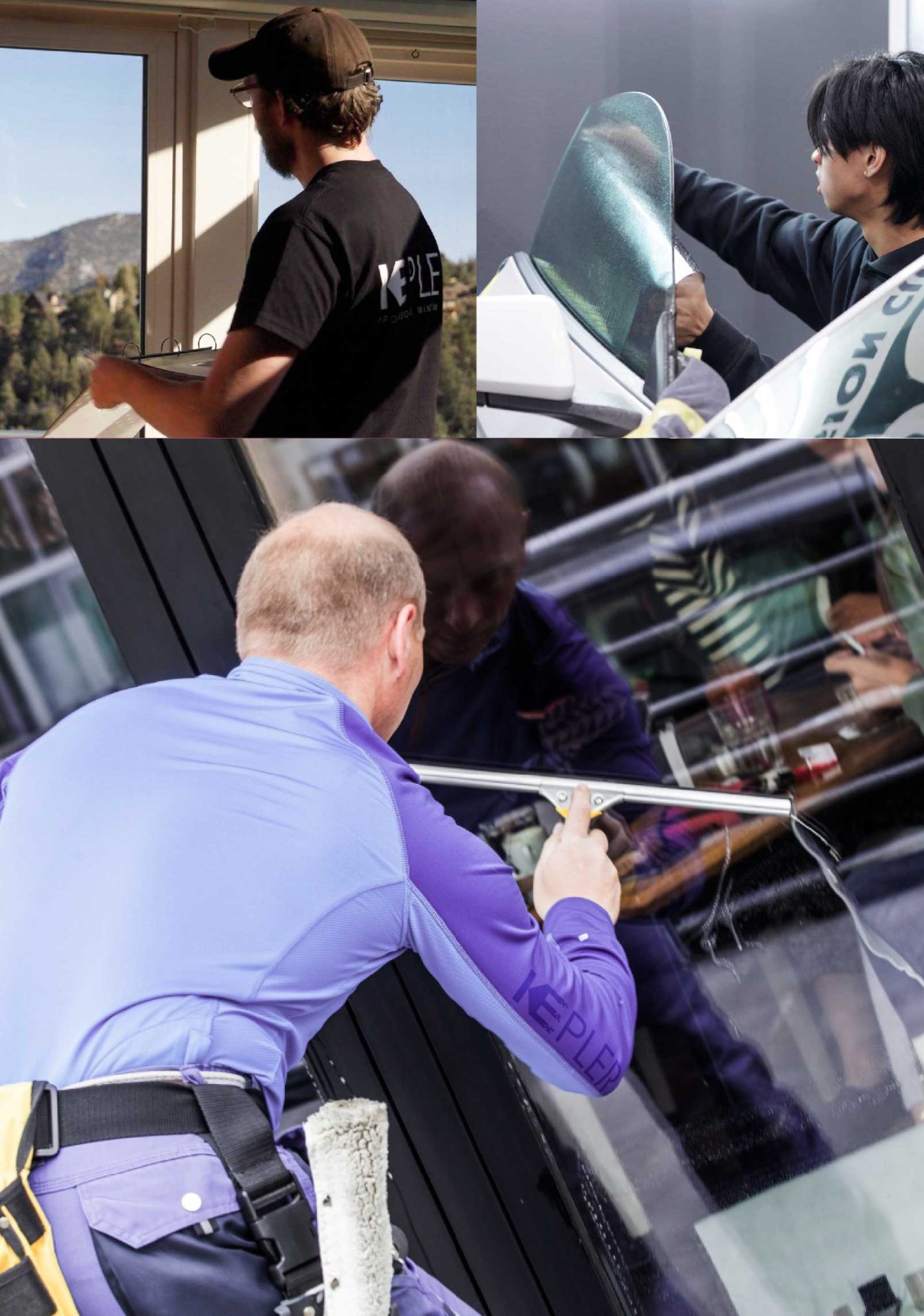 Kepler Professional Applying Anti-Graffiti Window Film to a Jamestown Shop Front