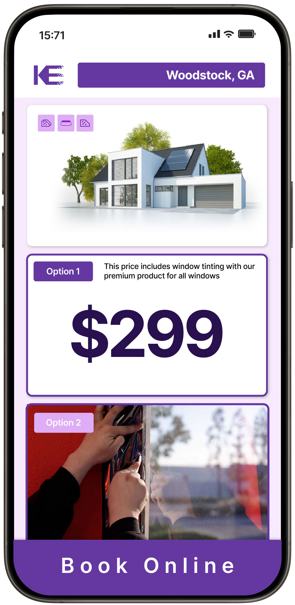 View Competitive Home Window Tinting Prices in Woodstock, Georgia