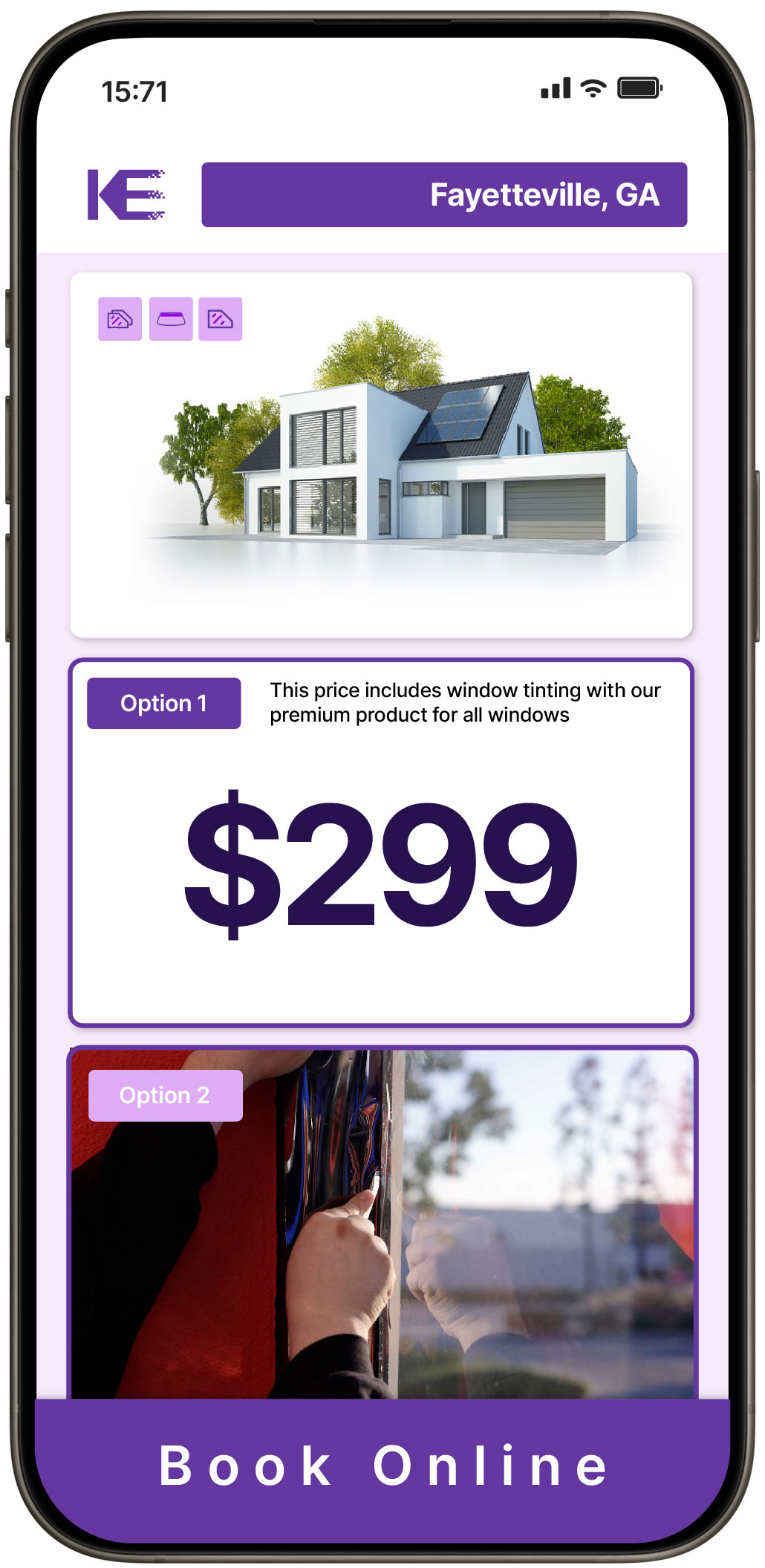 View Affordable Home Window Tinting Rates in Fayetteville, Georgia
