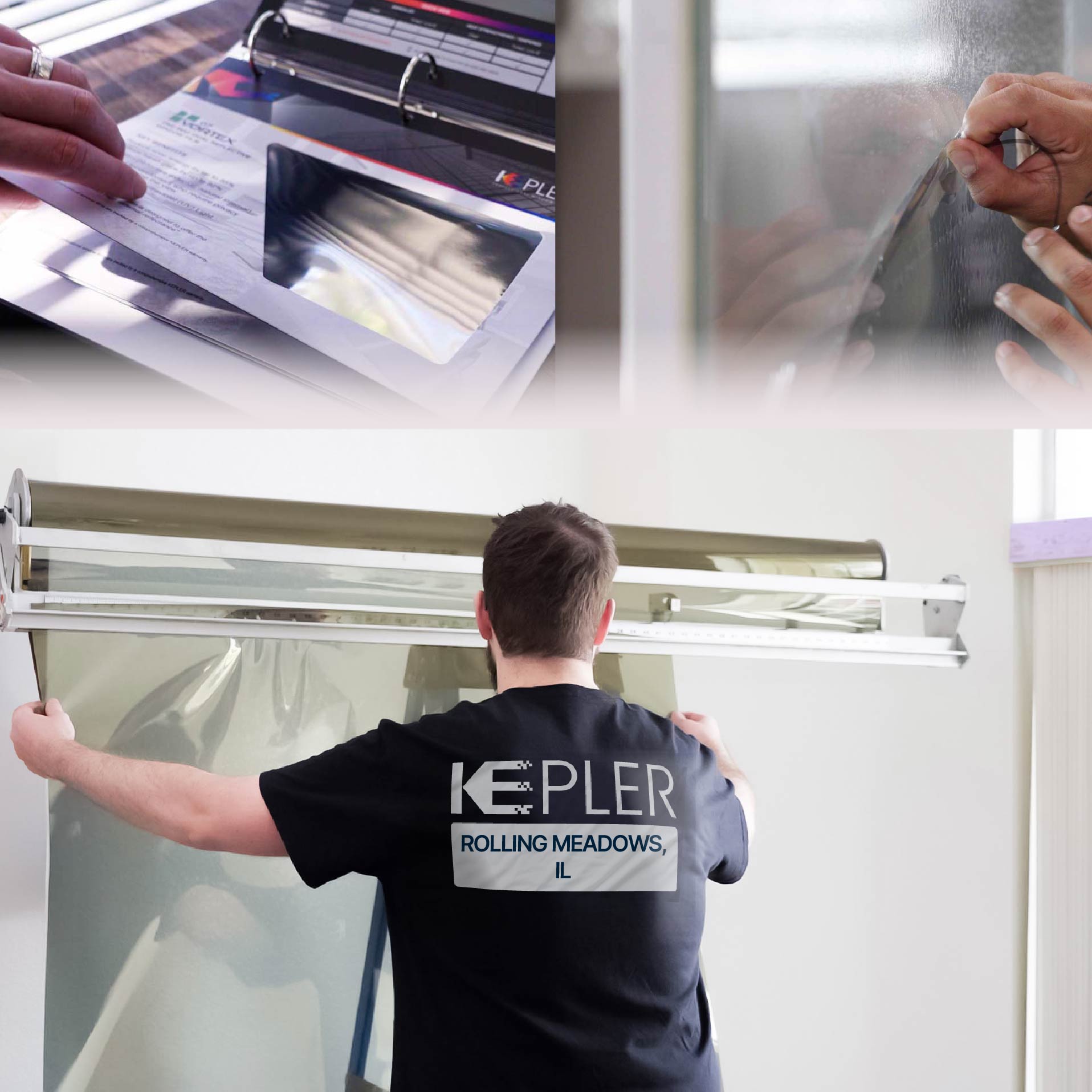 Kepler Specialist Installing Anti-Graffiti Film in Rolling Meadows, Illinois