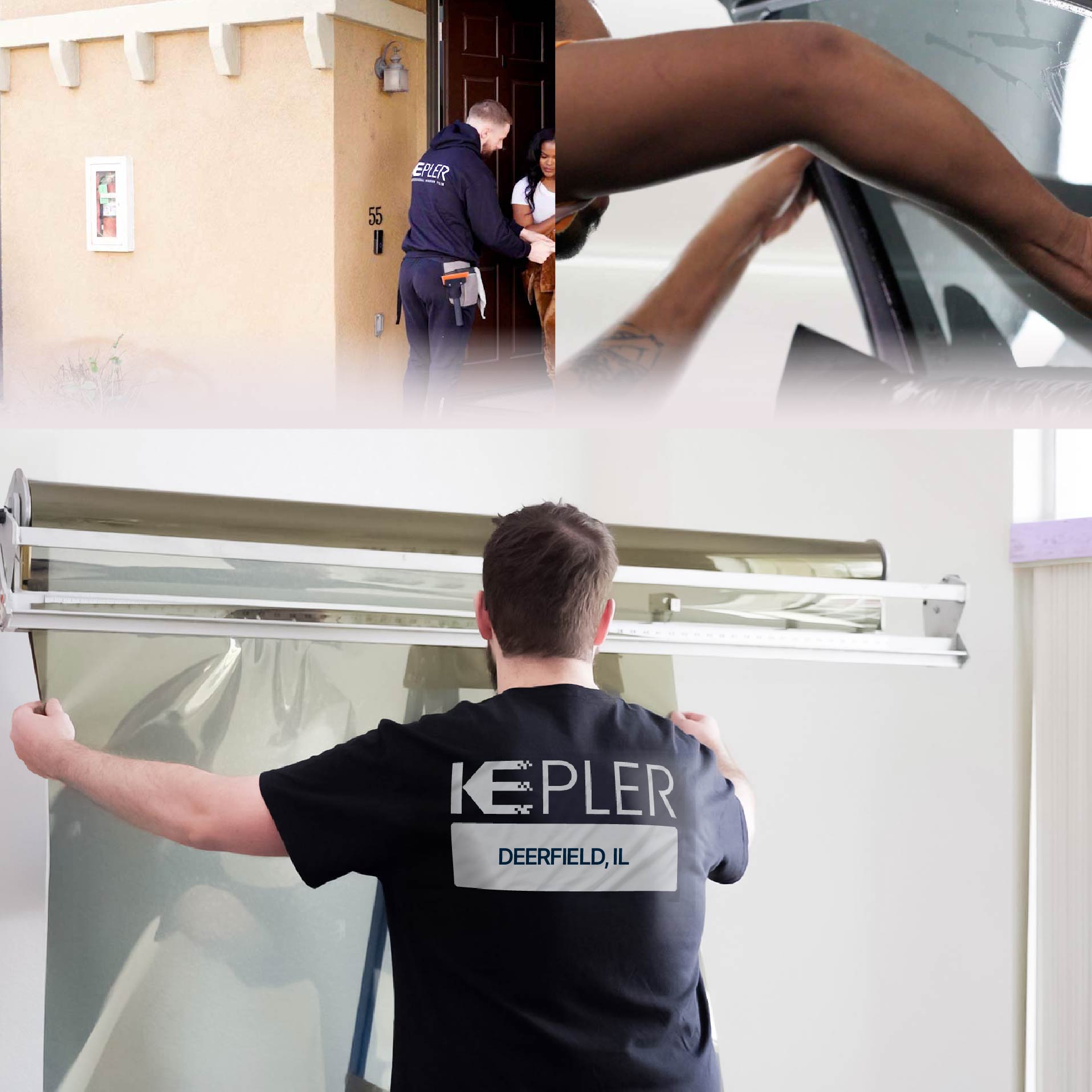 Kepler Specialist Installing Anti-Graffiti Film in Deerfield, Illinois
