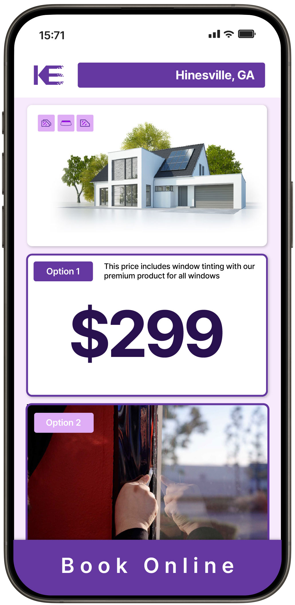 View Competitive Home Window Tinting Prices in Hinesville, Georgia