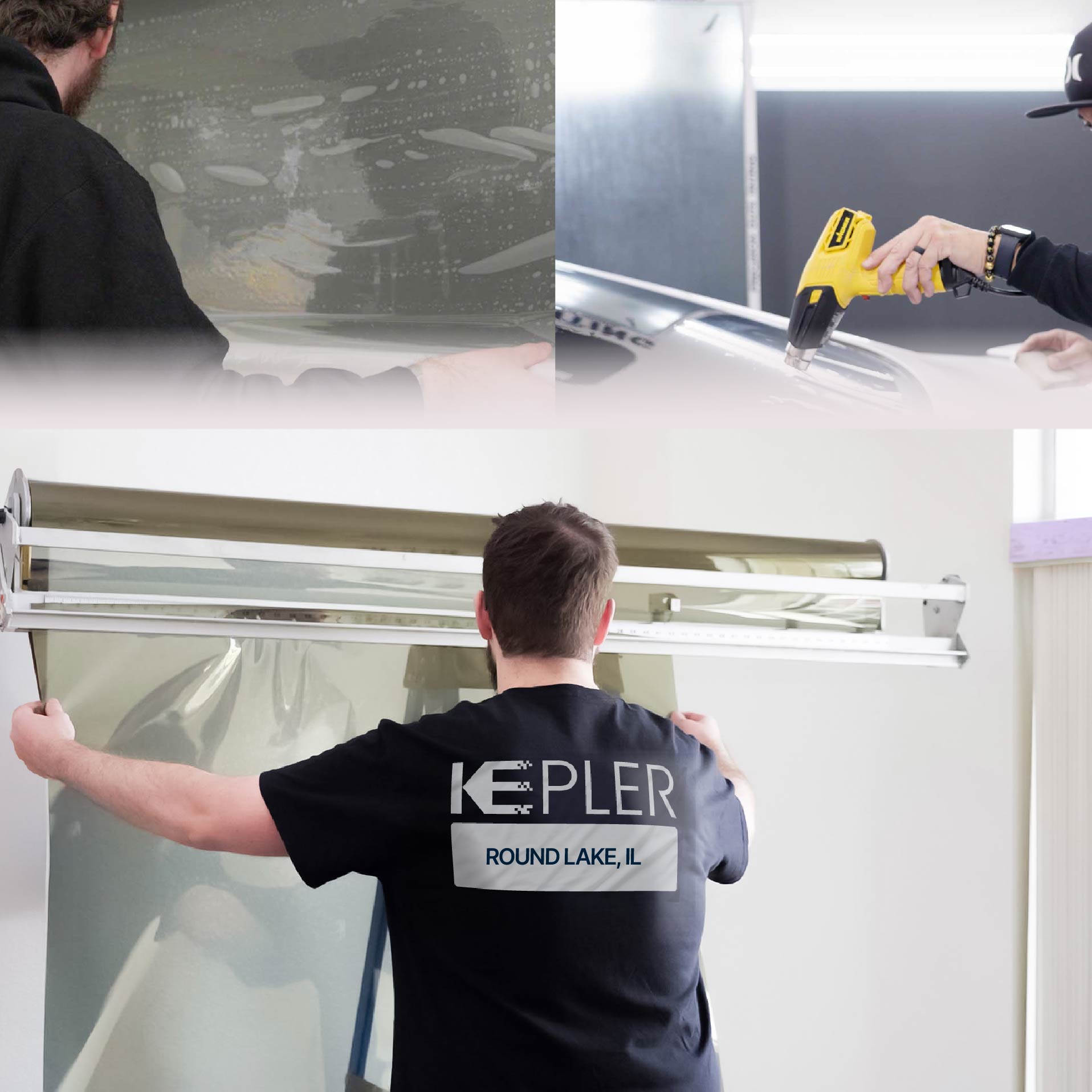 Kepler Specialist Installing Anti-Graffiti Film in Round Lake, Illinois