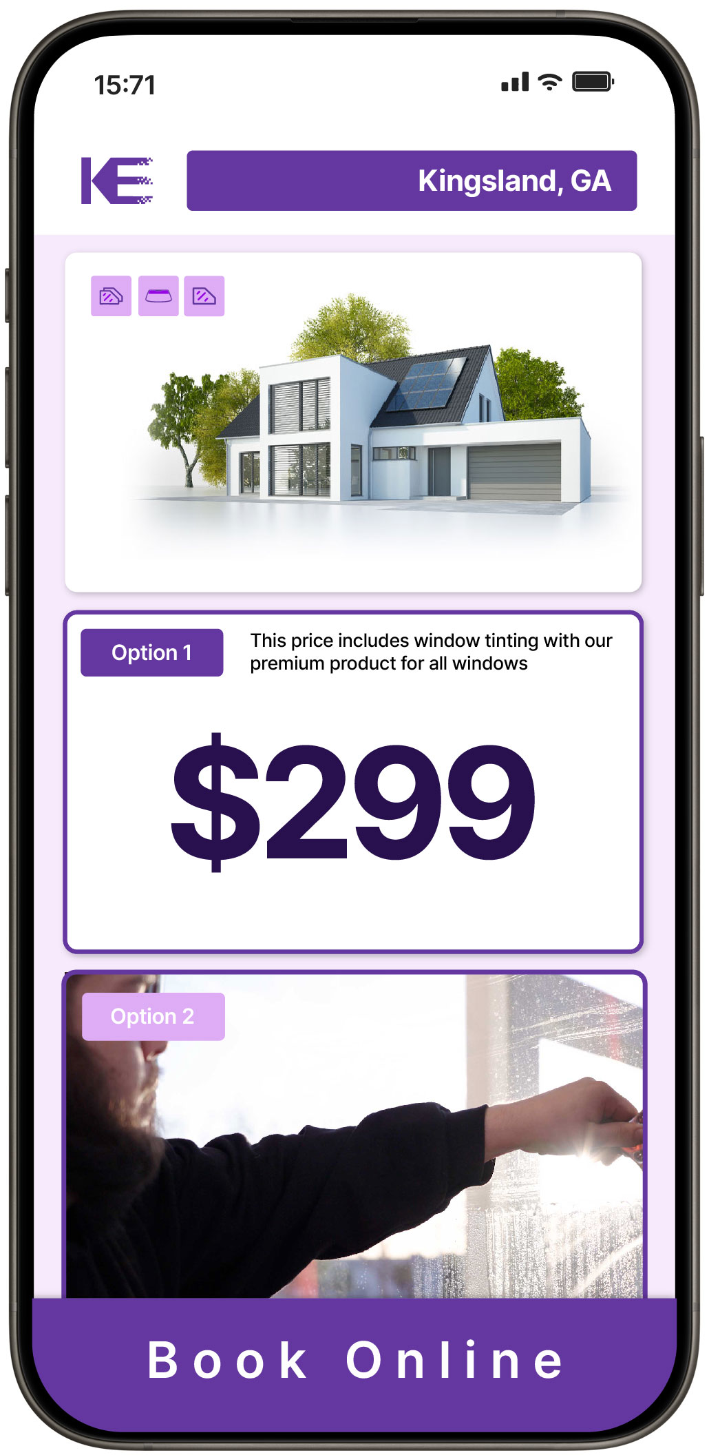 View Competitive Home Window Tinting Costs in Kingsland, Georgia
