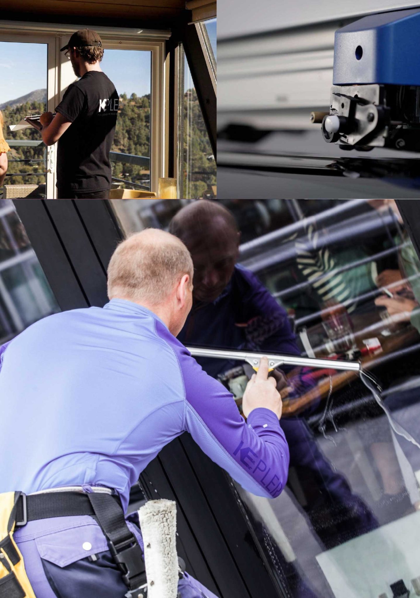 Kepler Expert Applying Anti-Graffiti Window Film to a Zion Shop Front