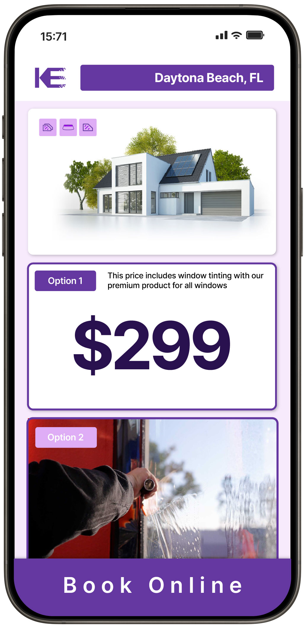 View Affordable Home Window Tinting Rates in Daytona Beach, Florida