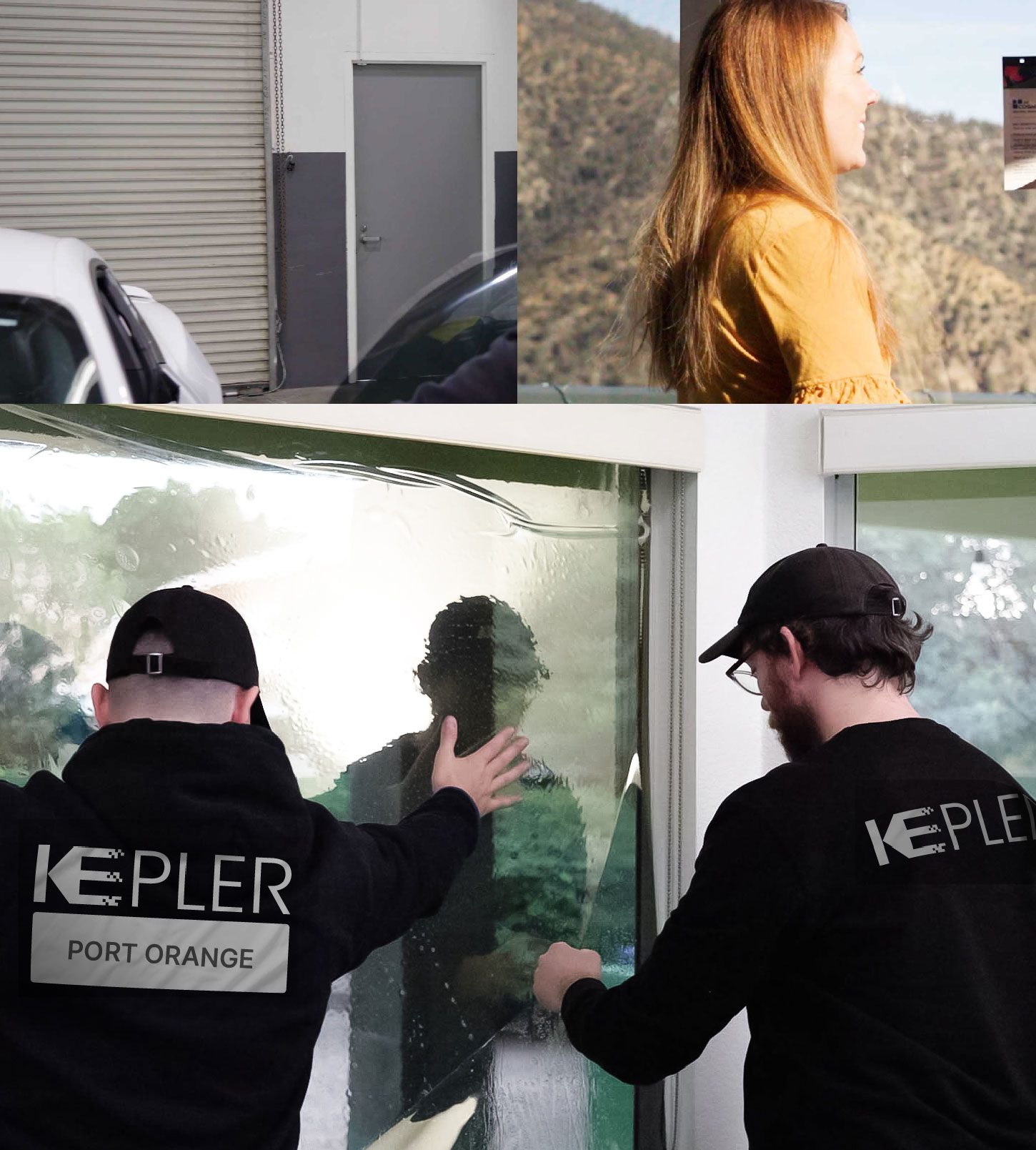 Expert Technician Installing Advanced Window Tint to Home in Port Orange