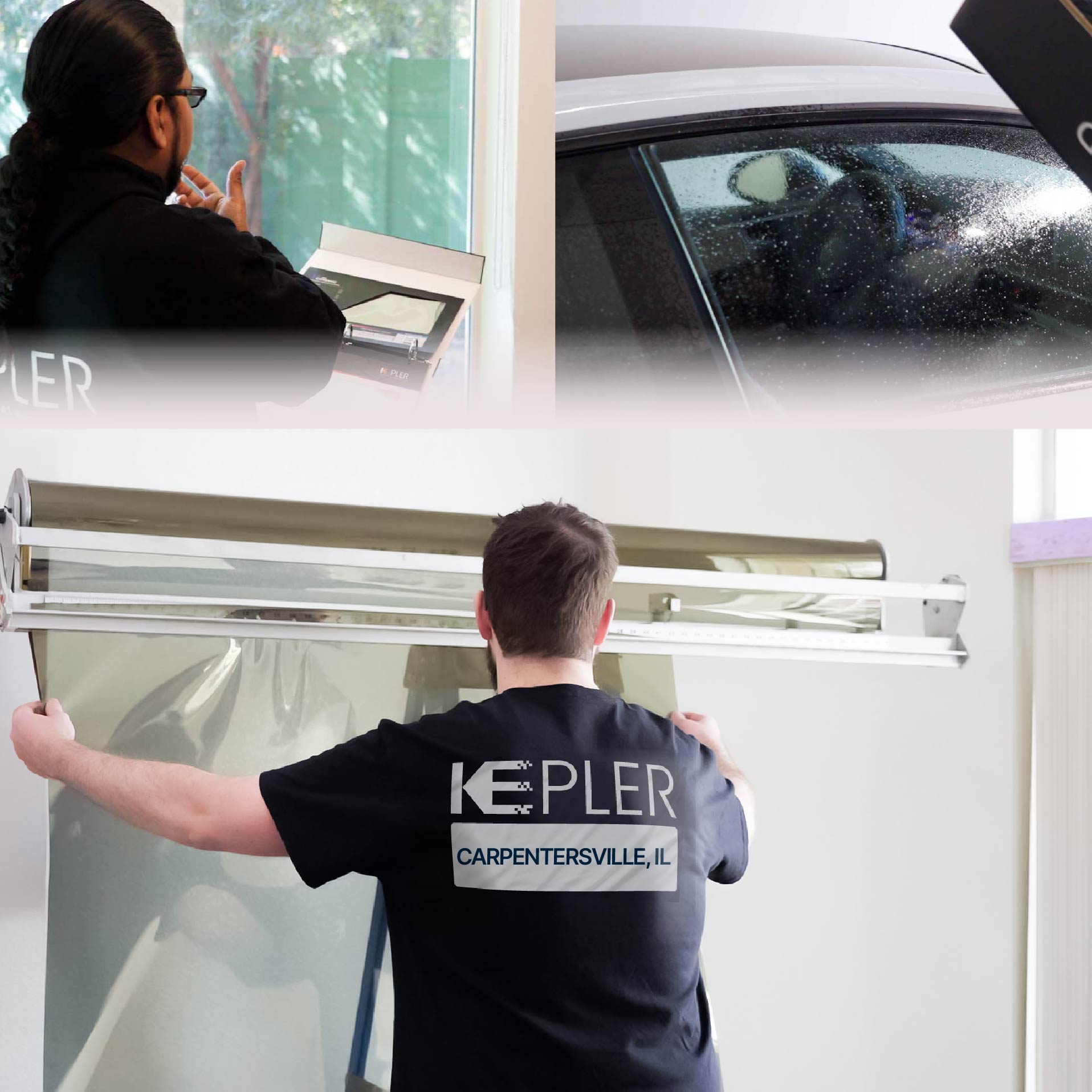 Kepler Specialist Installing Anti-Graffiti Film in Carpentersville, Illinois