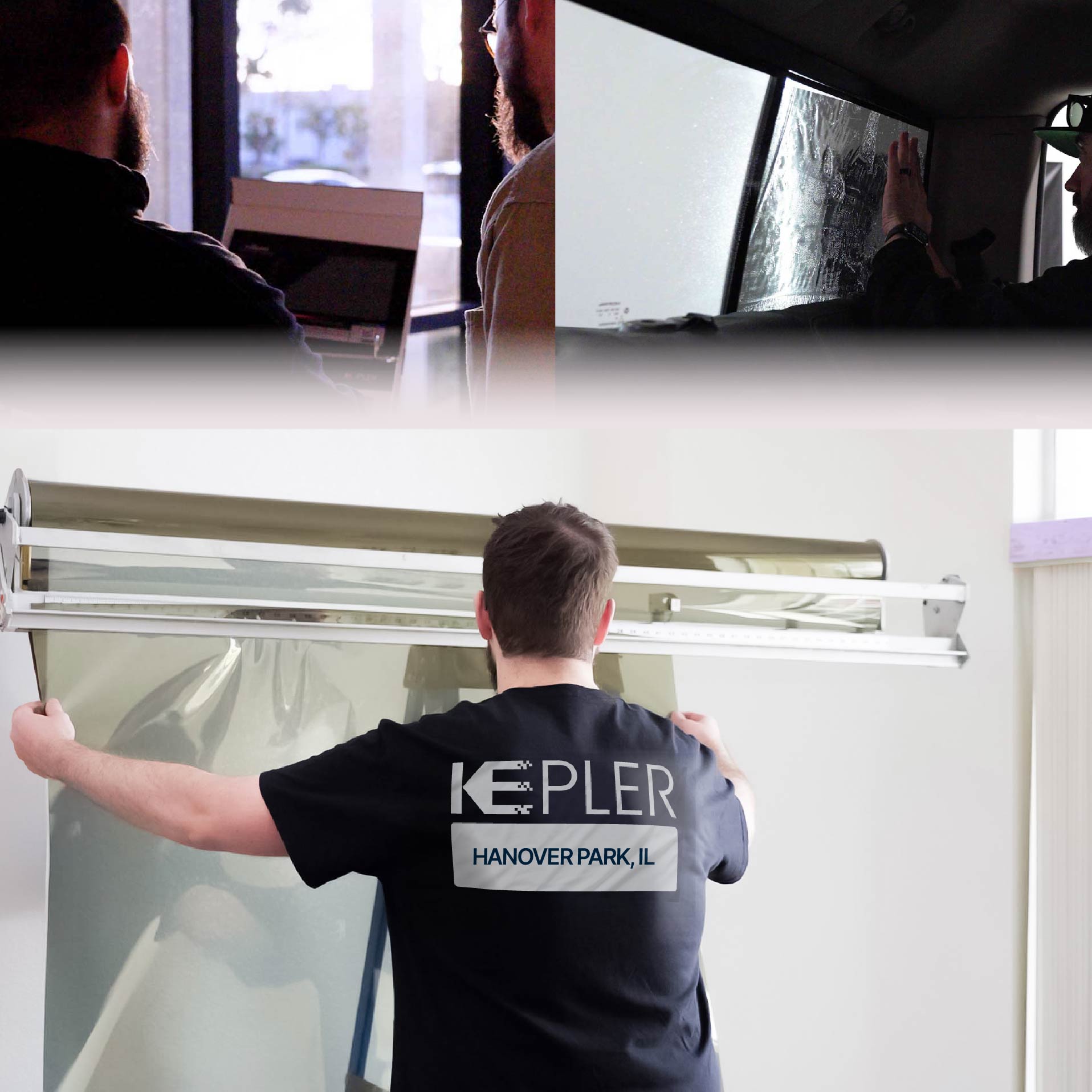Kepler Specialist Installing Anti-Graffiti Film in Hanover Park, Illinois
