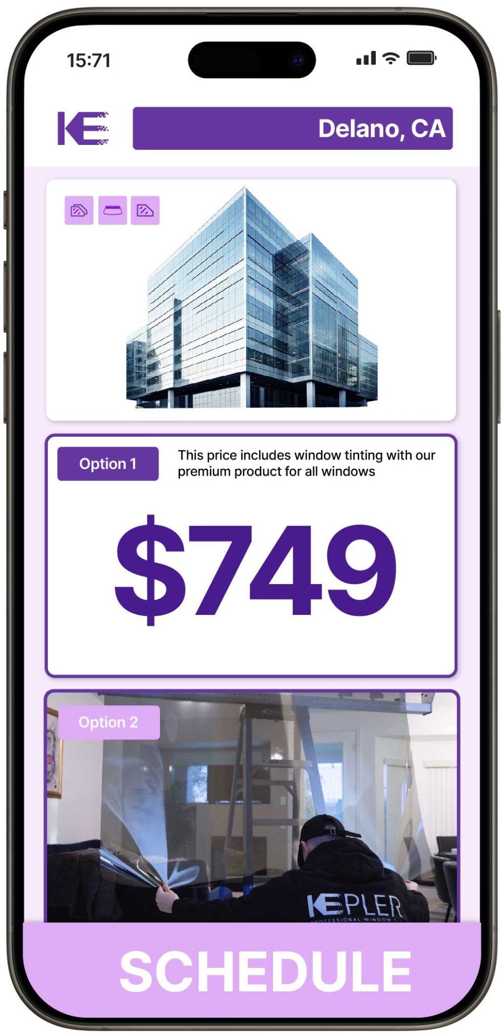 View Competitive Commercial Window Tinting Costs in Delano, California