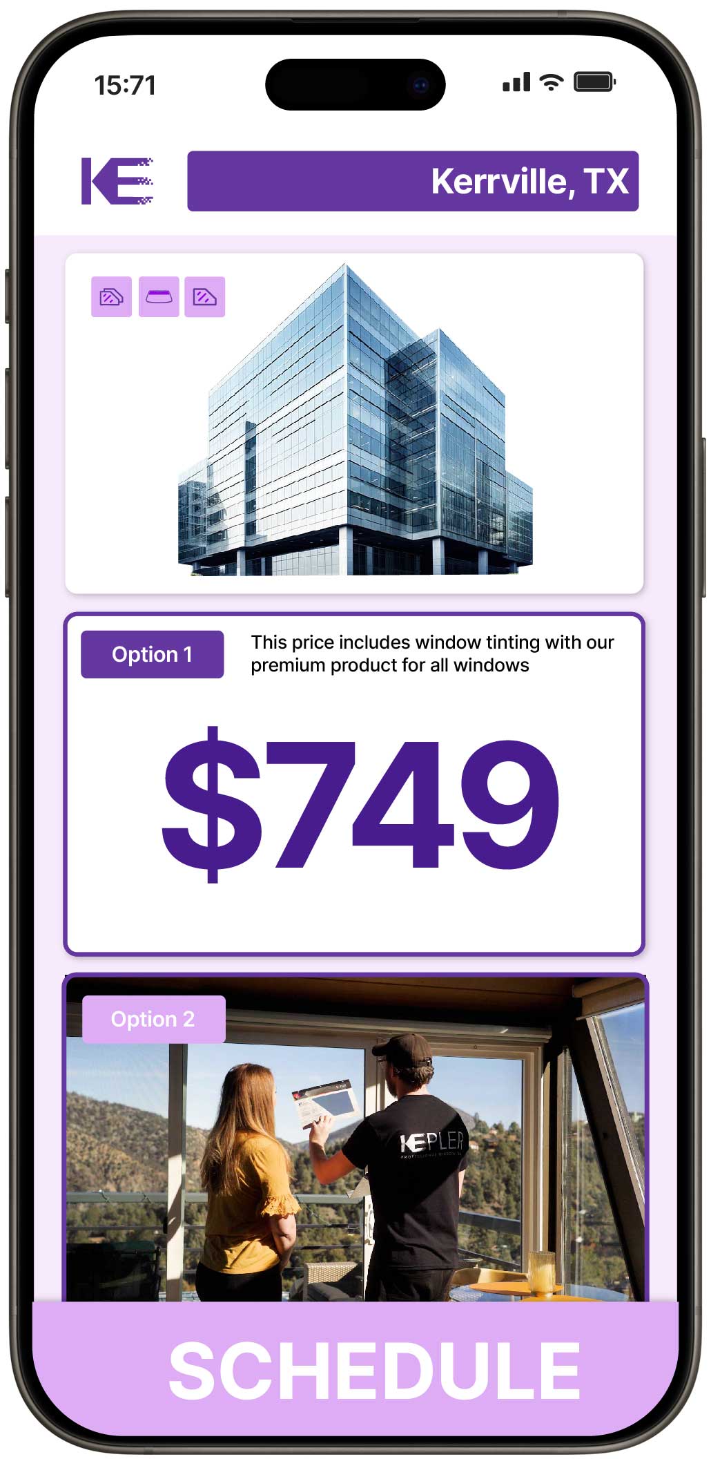 View Competitive Safety and Security Window Film Prices in Kerrville, Texas
