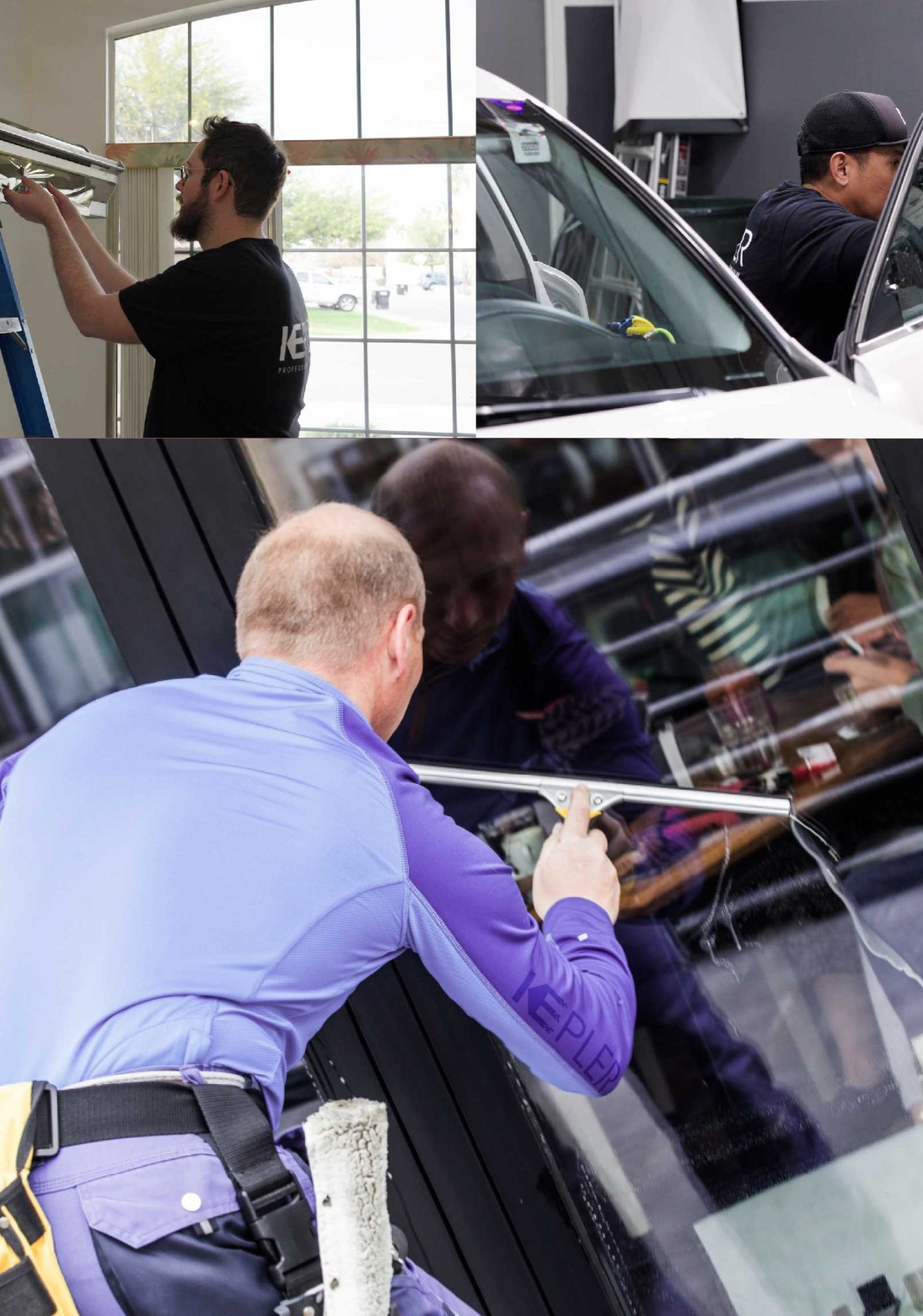 Kepler Expert Applying Anti-Graffiti Window Film to a South Holland Shop Front