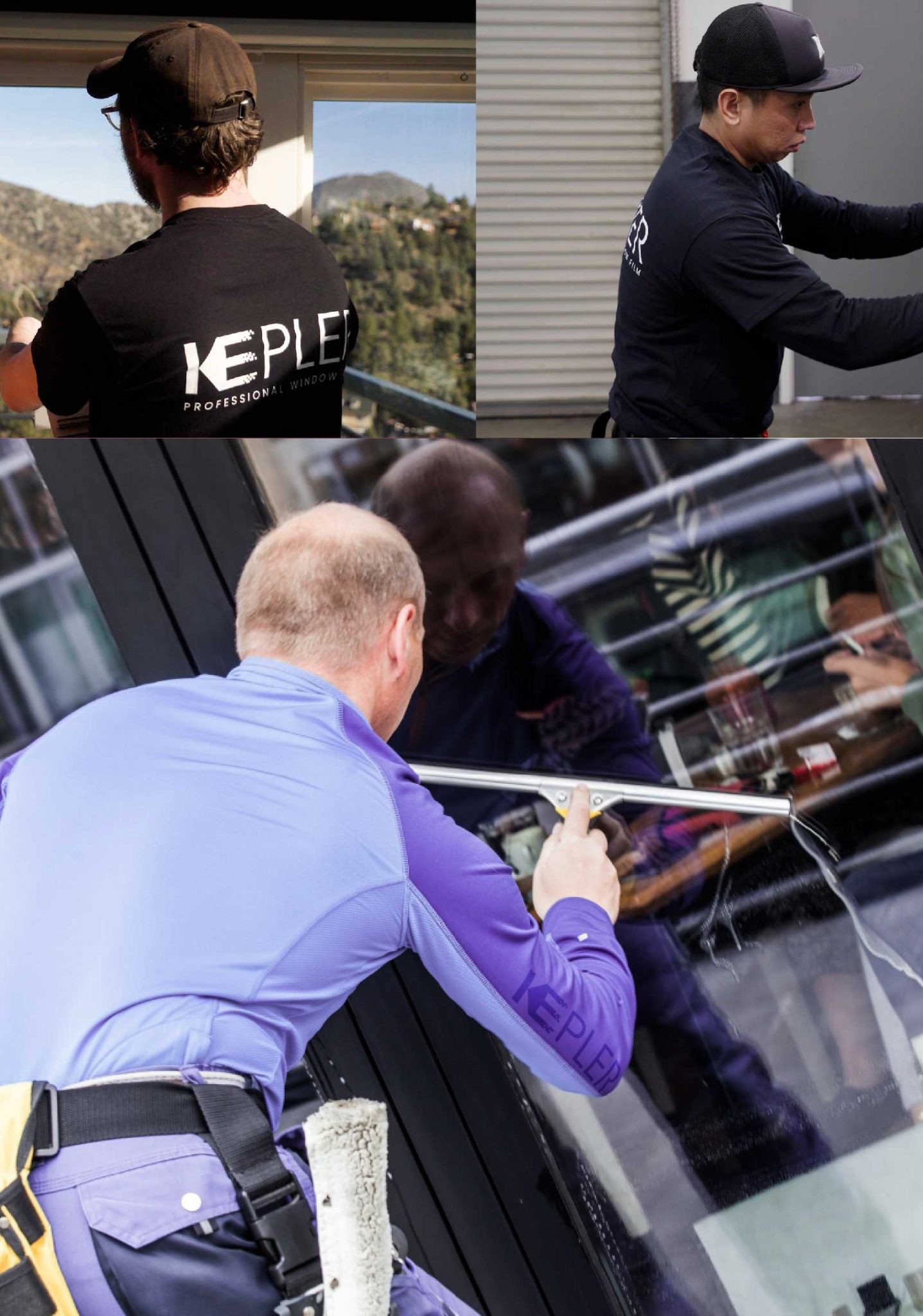 Kepler Professional Applying Anti-Graffiti Window Film to a Macomb Shop Front