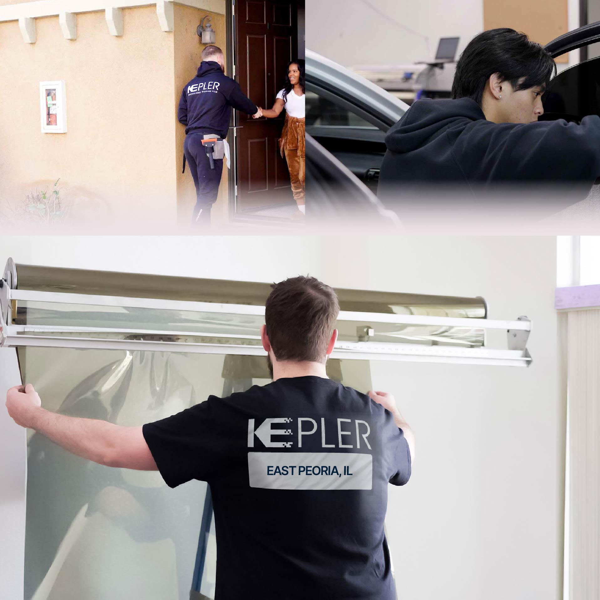 Kepler Specialist Installing Anti-Graffiti Film in East Peoria, Illinois