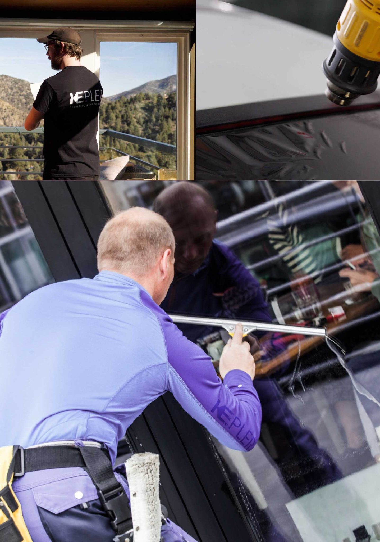 Kepler Expert Applying Anti-Graffiti Window Film to a Belleville Shop Front