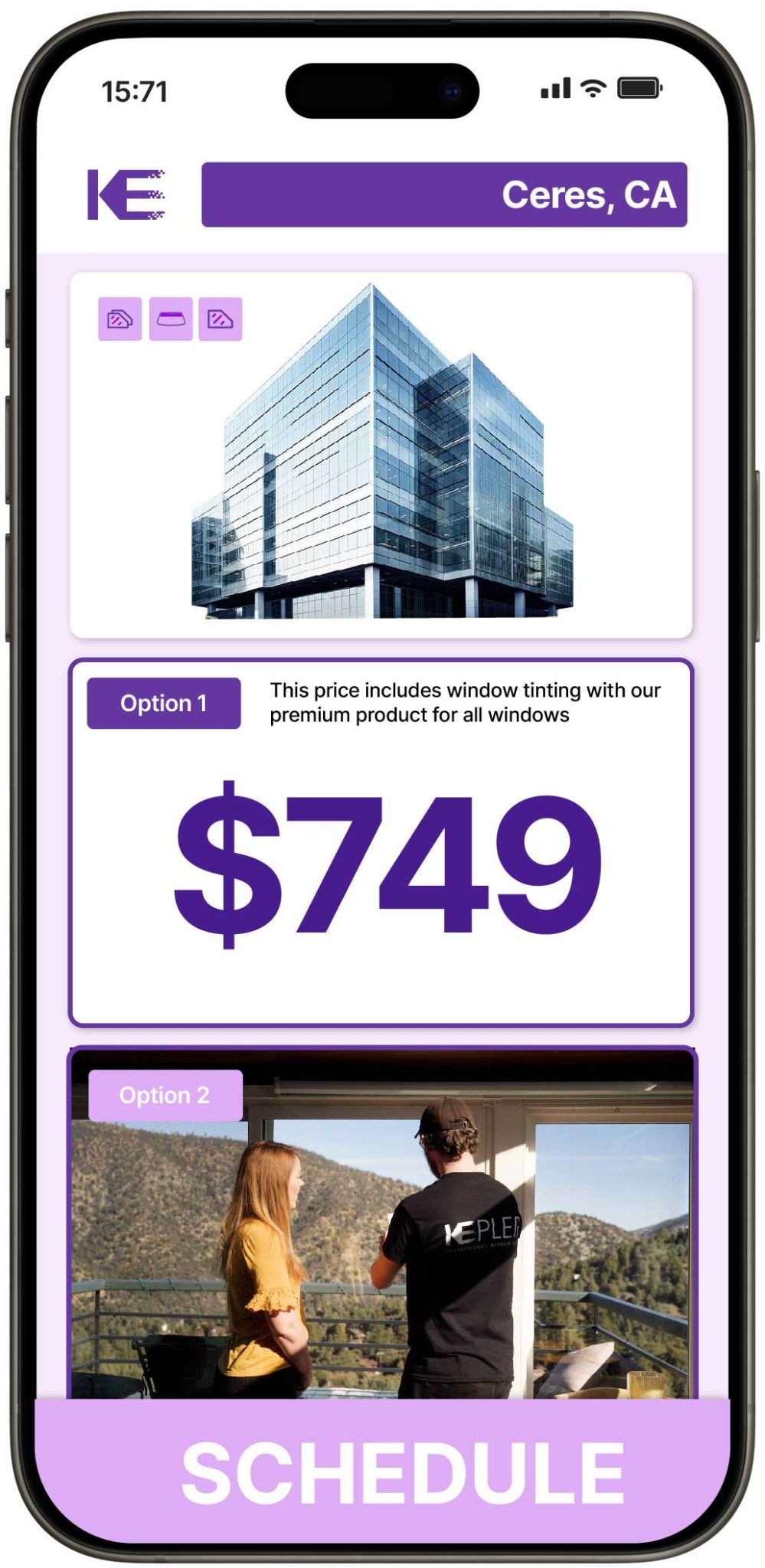 View Competitive Commercial Window Tinting Prices in Ceres, California