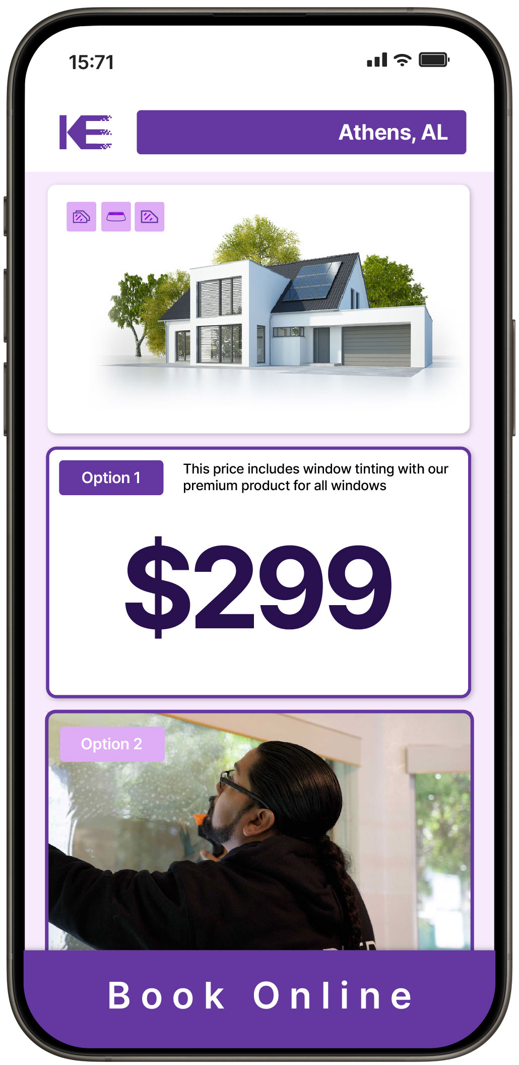 View Competitive Home Window Tinting Prices in Athens, Alabama