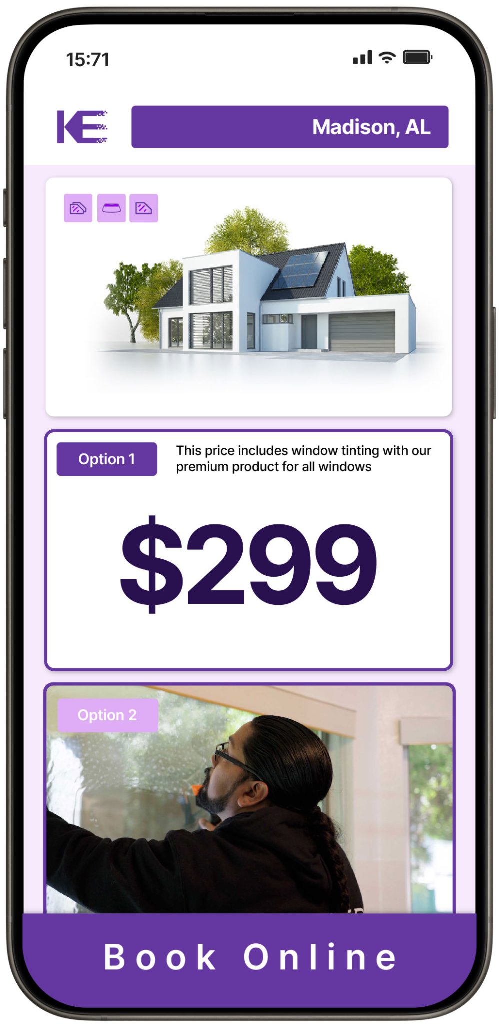 View Competitive Home Window Tinting Rates in Madison, Alabama