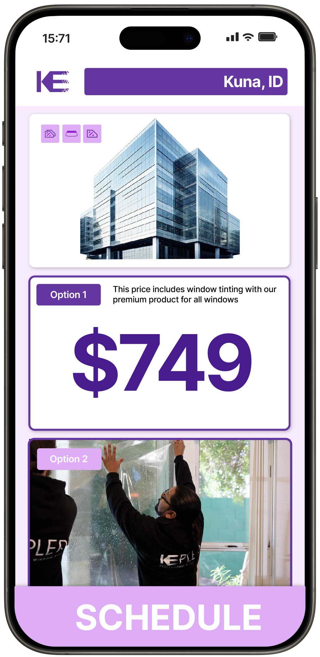 View Competitive Safety and Security Window Film Costs in Kuna, Idaho