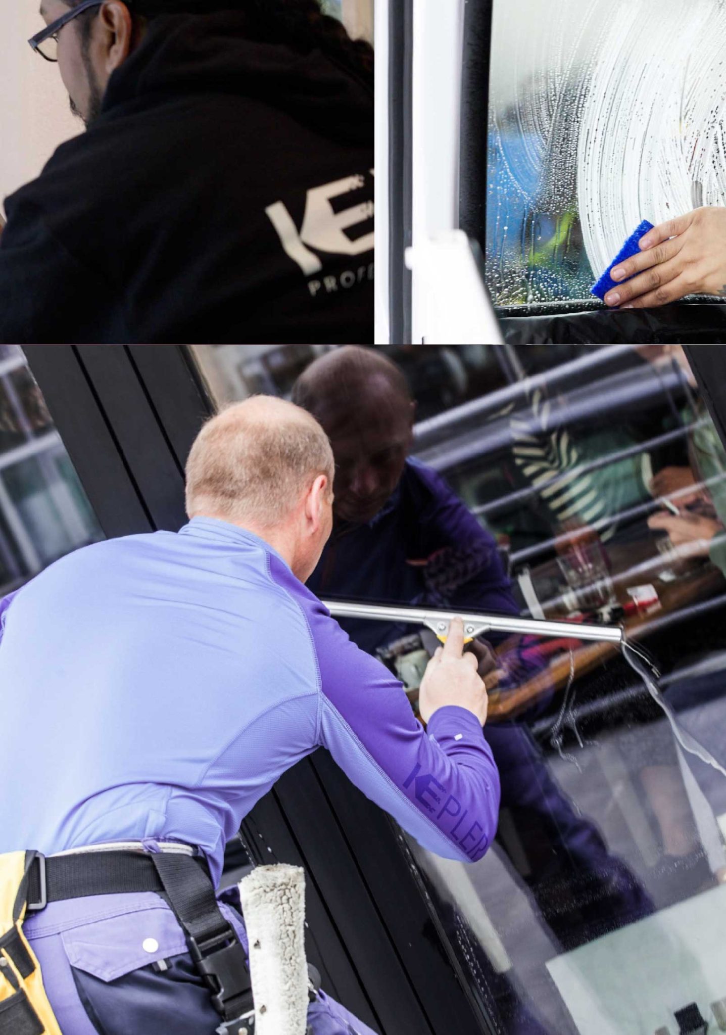 Kepler Expert Applying Anti-Graffiti Window Film to a Maryland Heights Shop Front