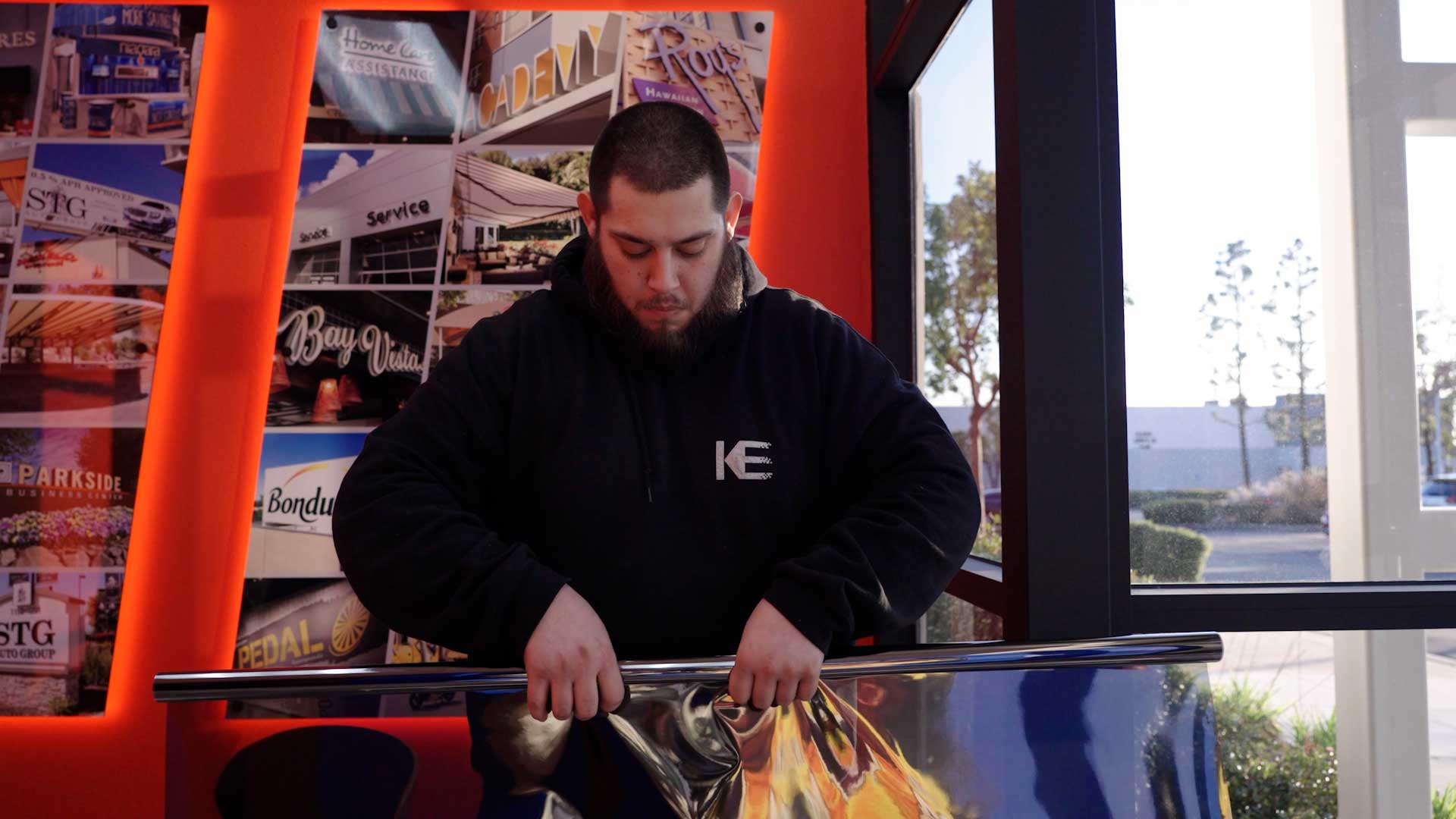 Professional Commercial Window Tinting Preparation in Arcata